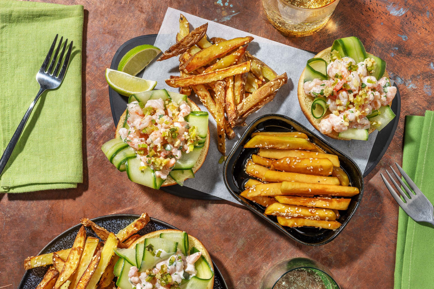 Asiatiska shrimp rolls