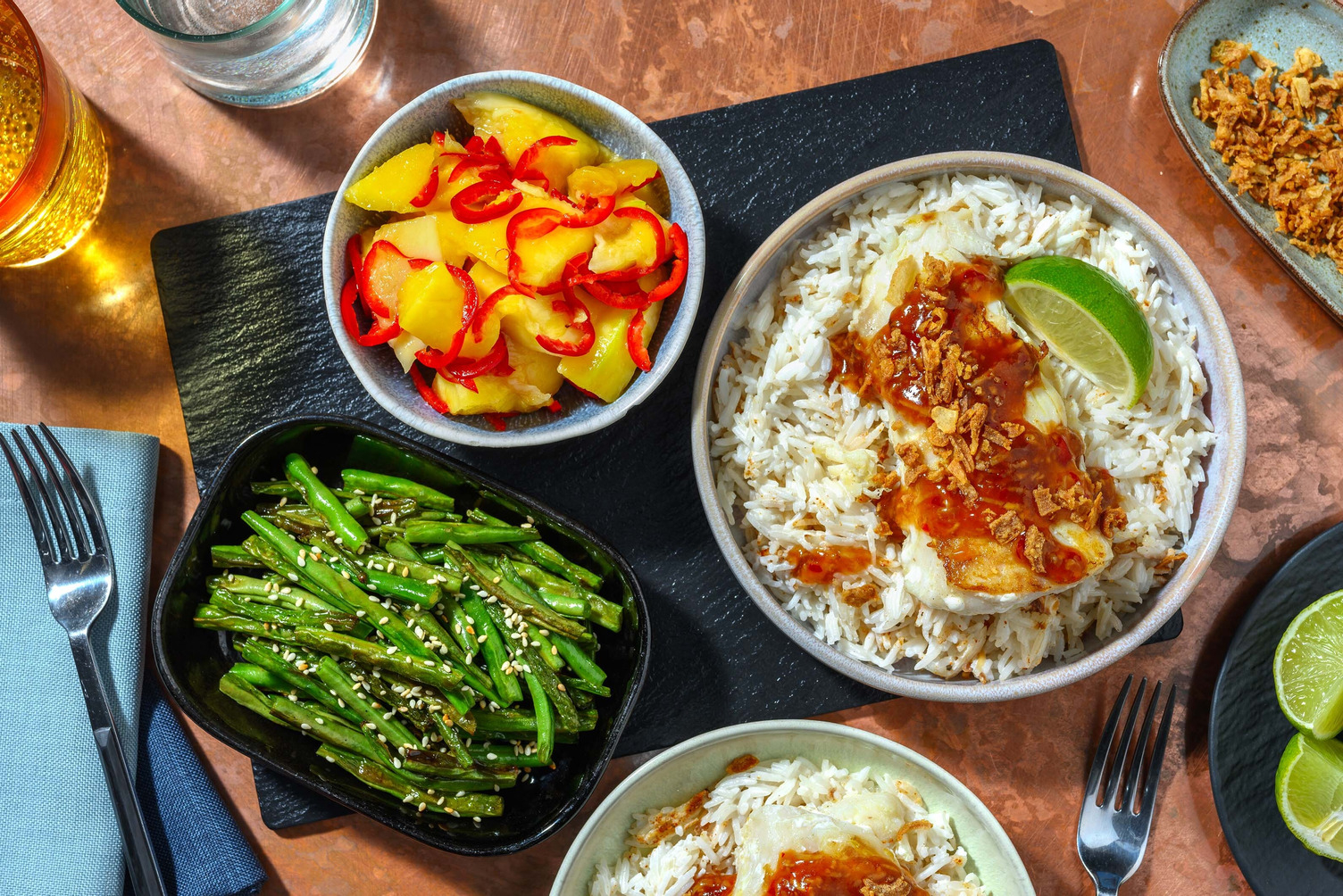 Thailandsk torsk i søt chili- og soyaglaze