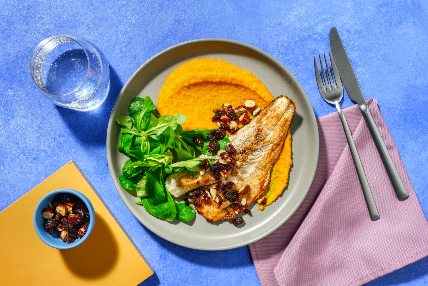 Filetto di orata su crema di zucca