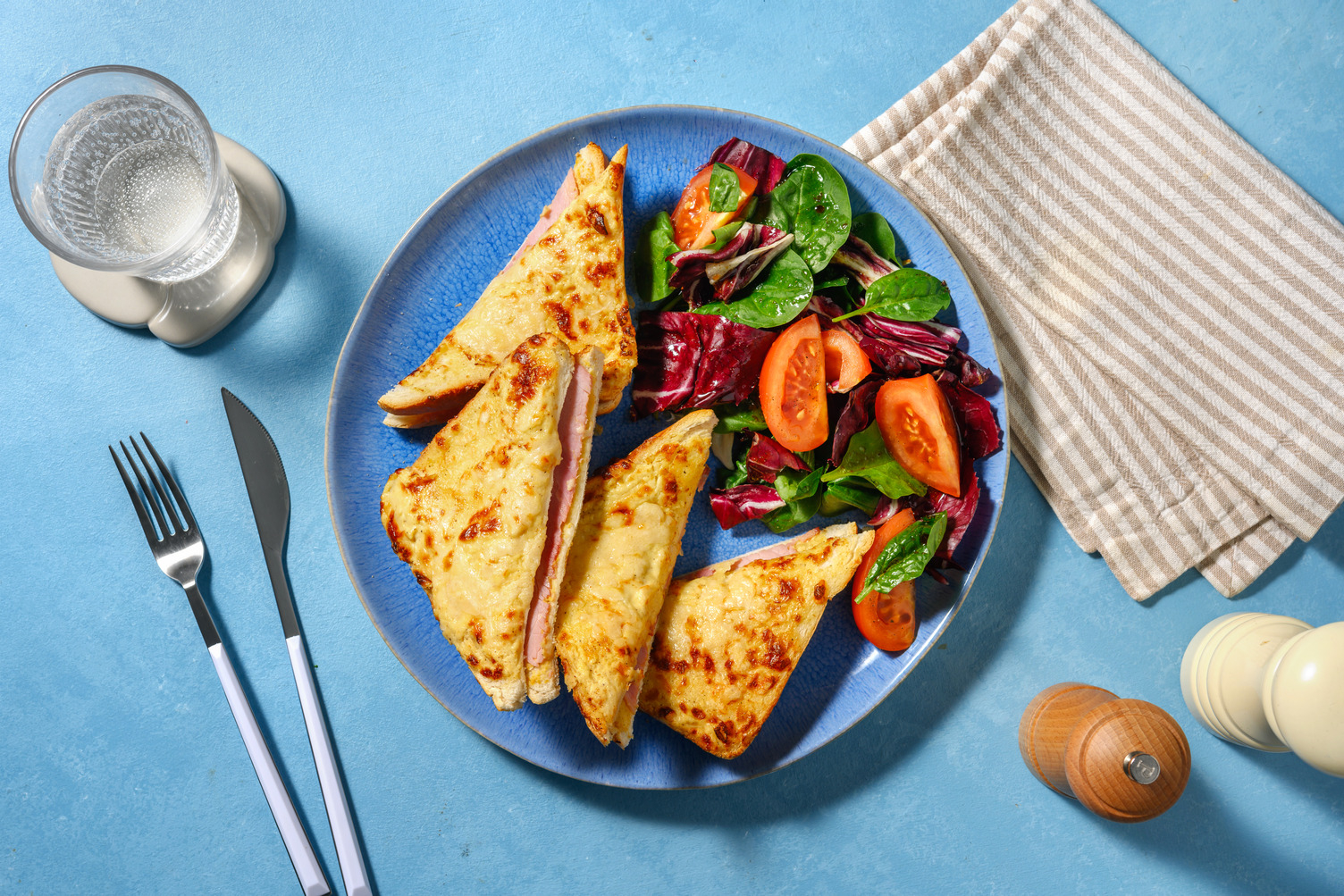 Croque montagnard tomme-jambon