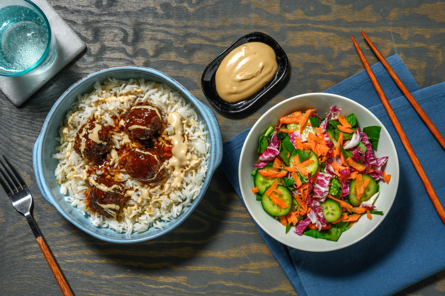 Boulettes de bœuf sauce teriyaki