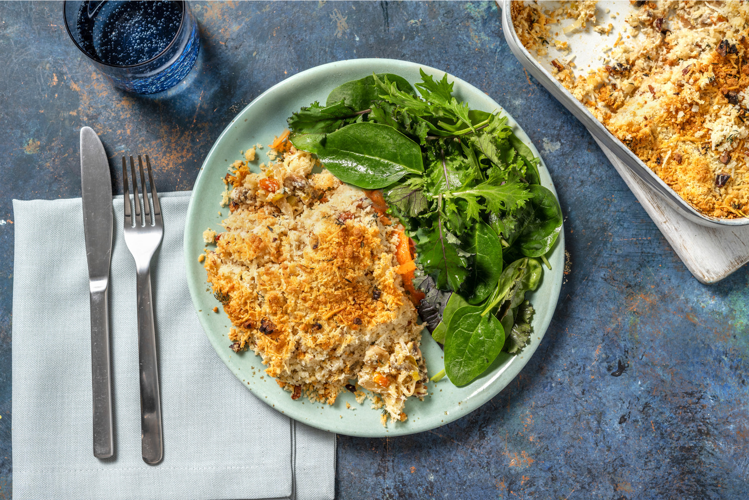 Crumble de légumes et pecorino