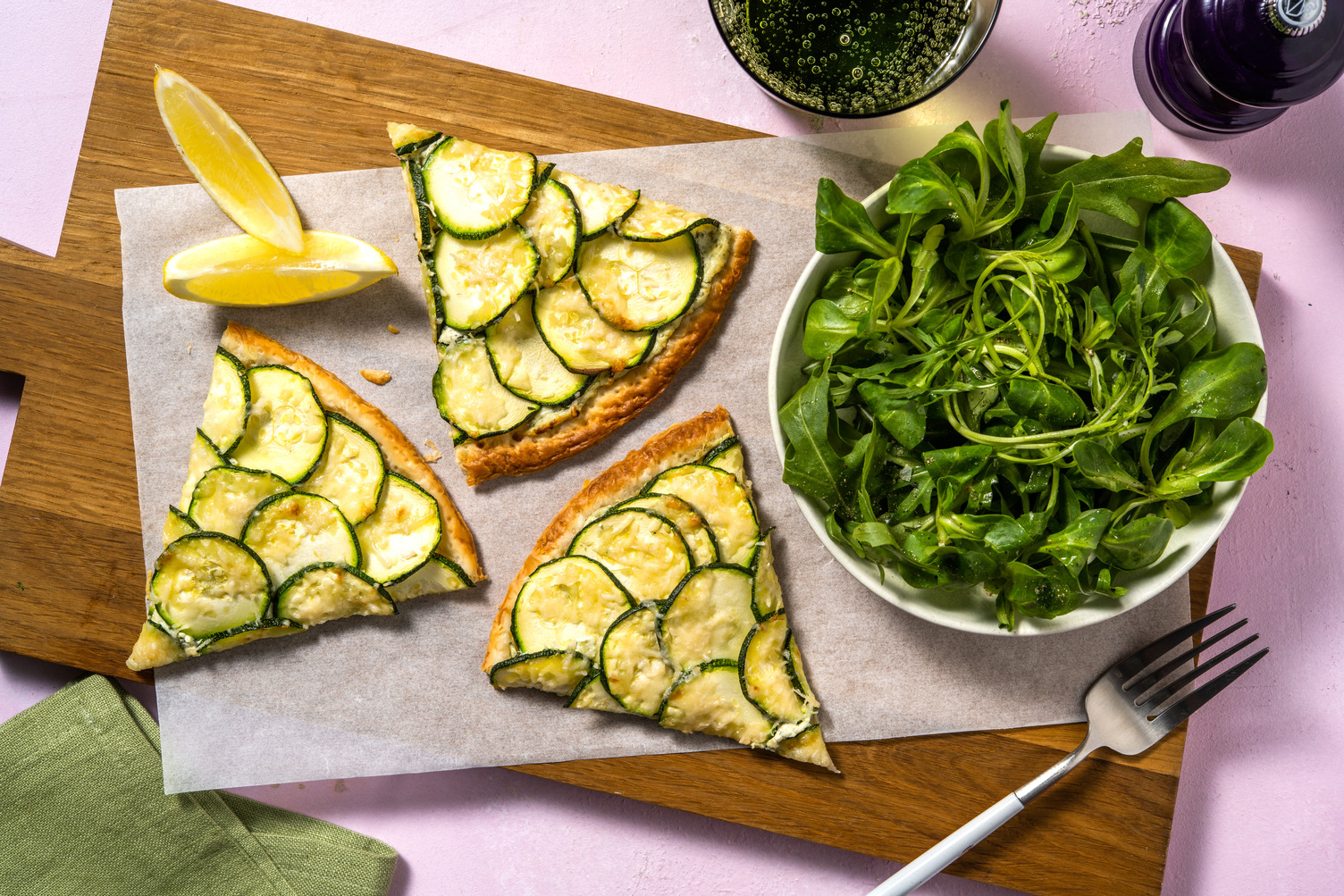 Tarte méridionale courgette & ricotta