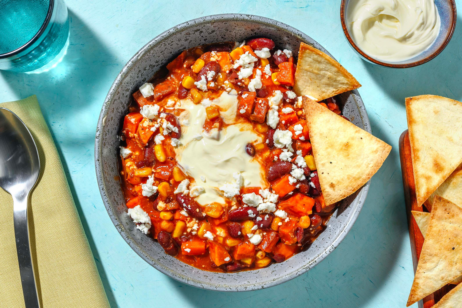Chipotle Spiced Sweet Potato and Bean Soup
