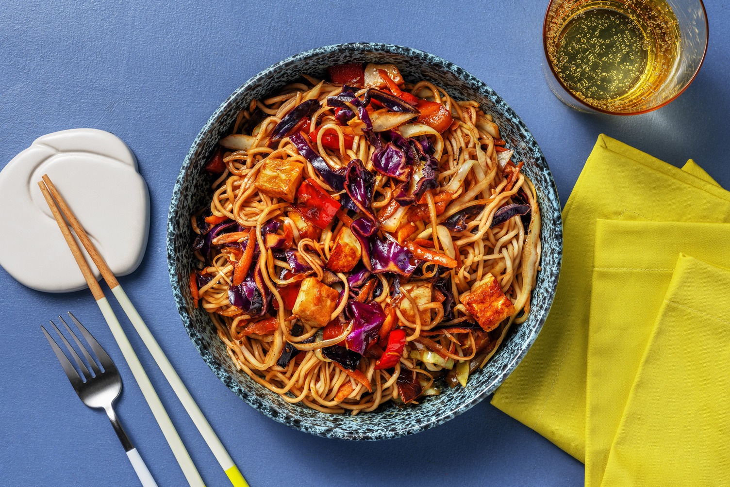 Sweet and Spicy Paneer Noodles
