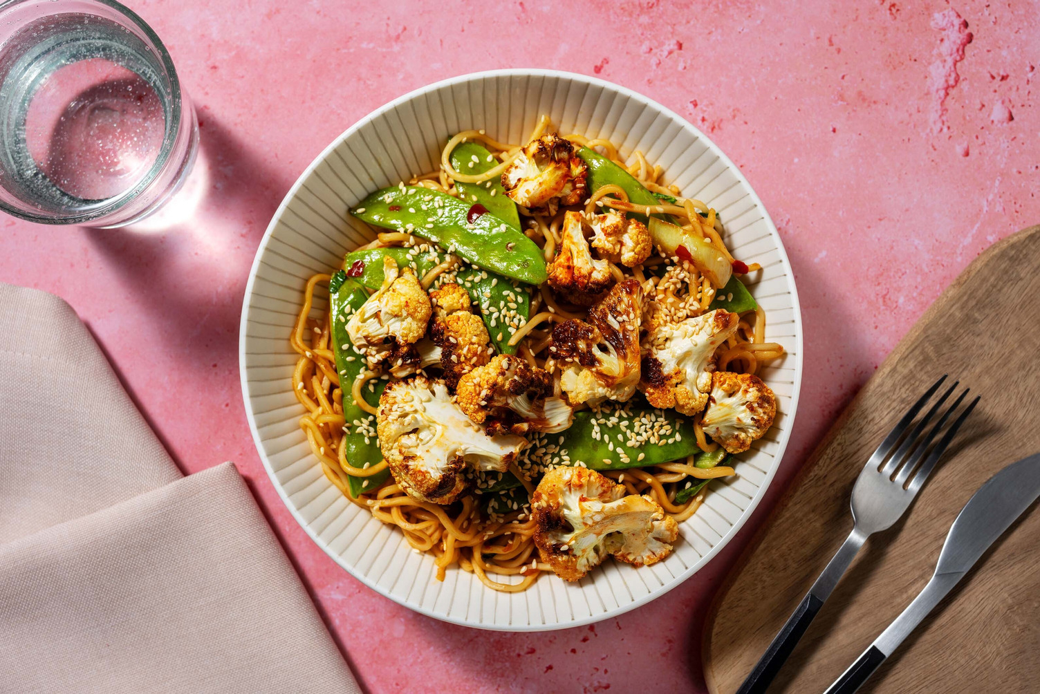 Sticky Sriracha Cauliflower