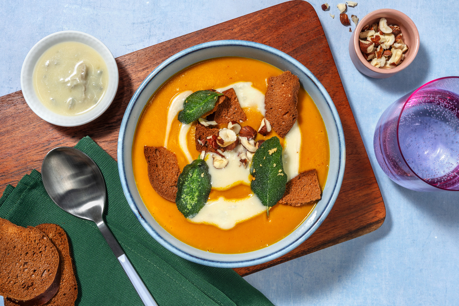 Vellutata di zucca e crema al Gorgonzola DOP