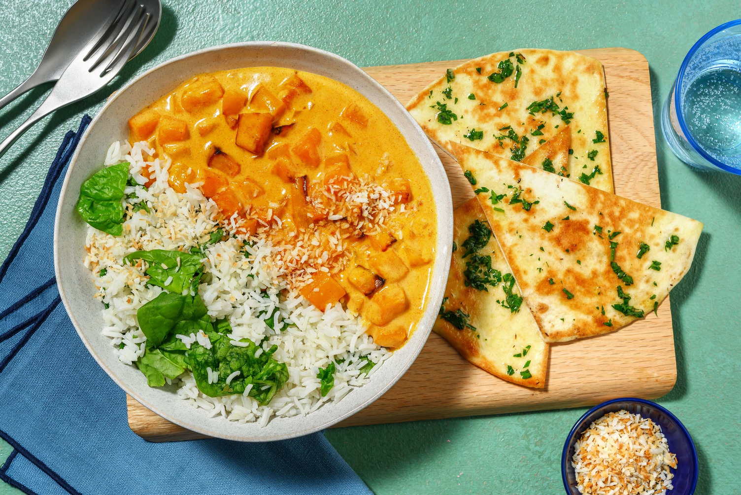 Indisk græskar-tikka masala