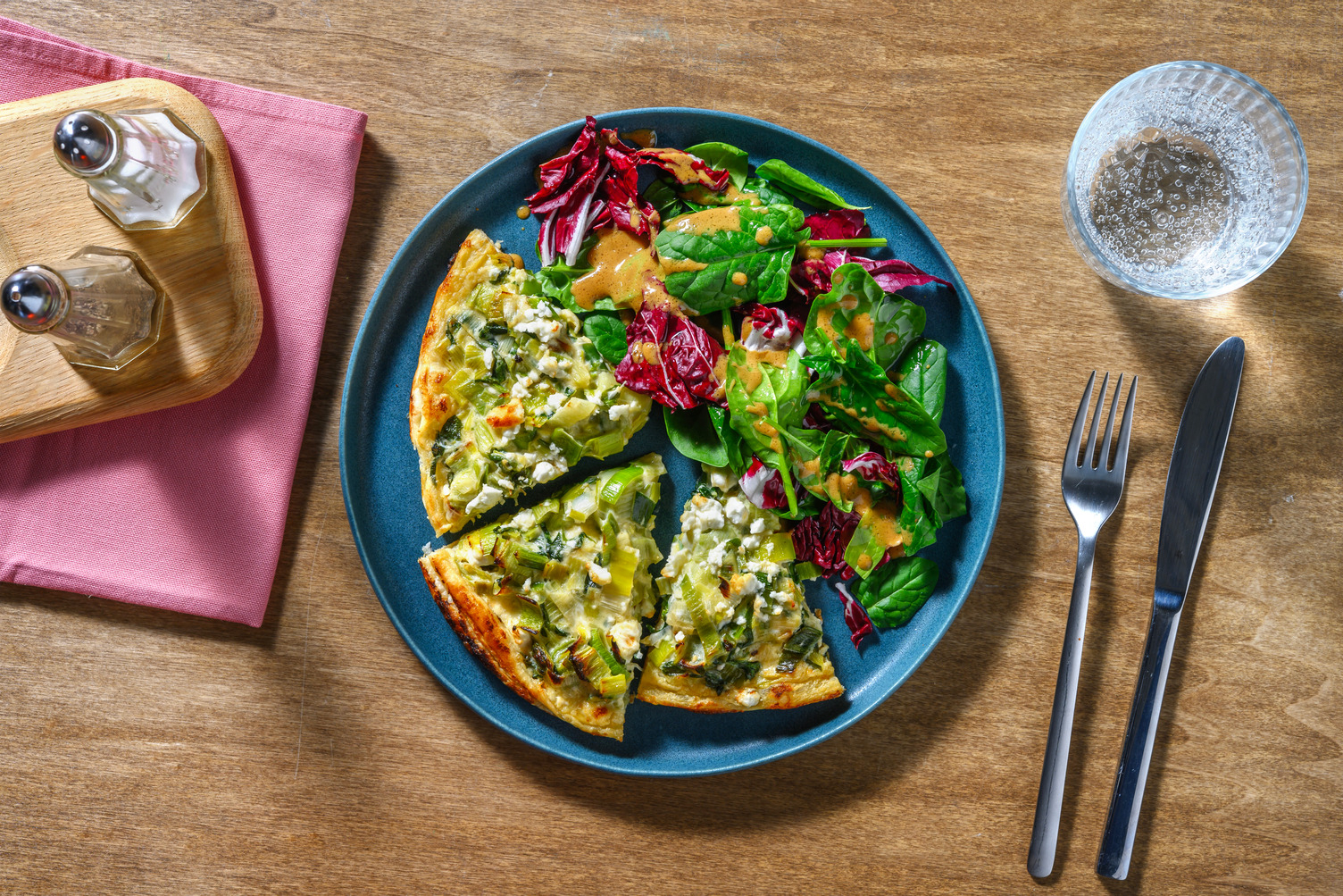 Tarte fine poireau & ail des ours