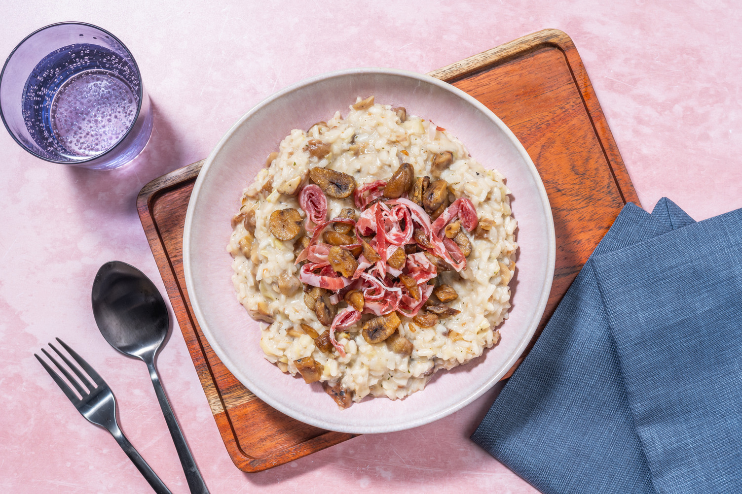 Risotto aux marrons & coppa di Parma