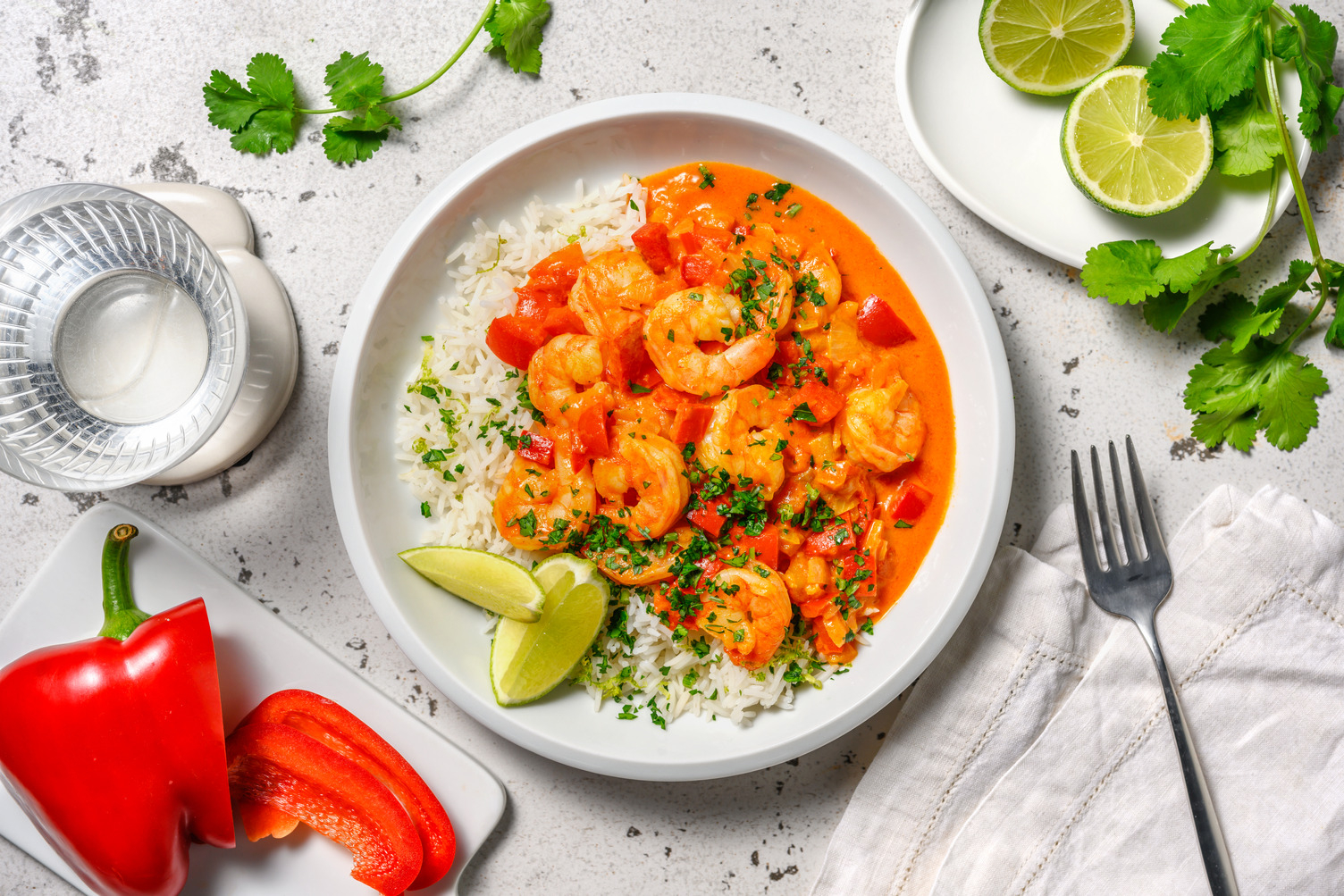 Curry de crevettes & coco façon Moqueca