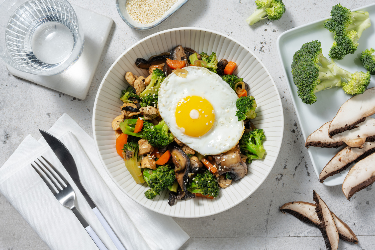 Wok léger de poulet & sauce soja