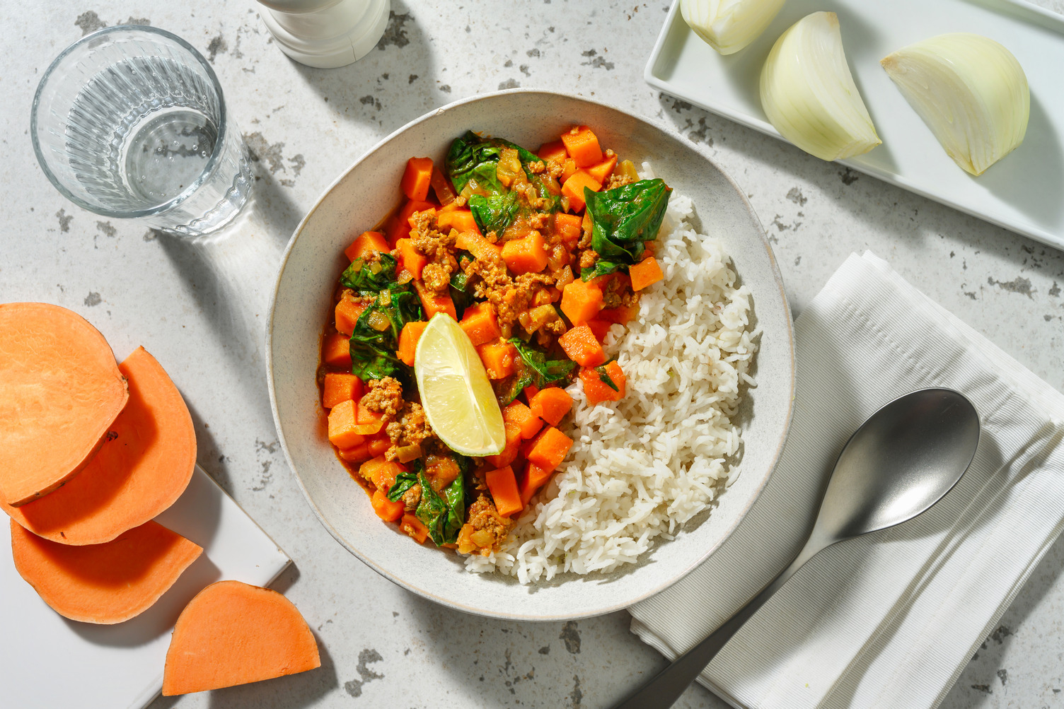 Keema : bœuf haché à la pakistanaise & riz