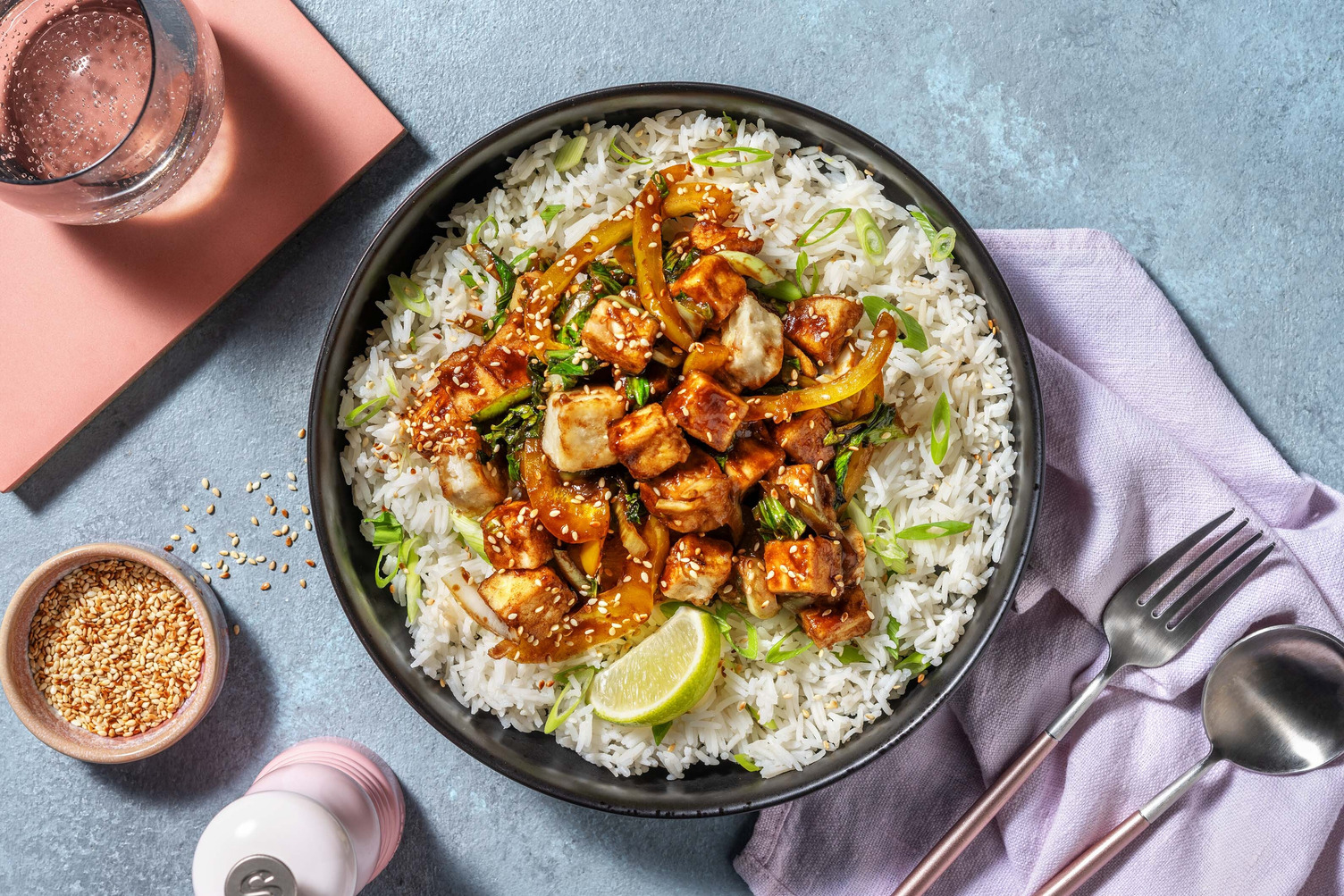 Sticky Teriyaki Tofu and Veg