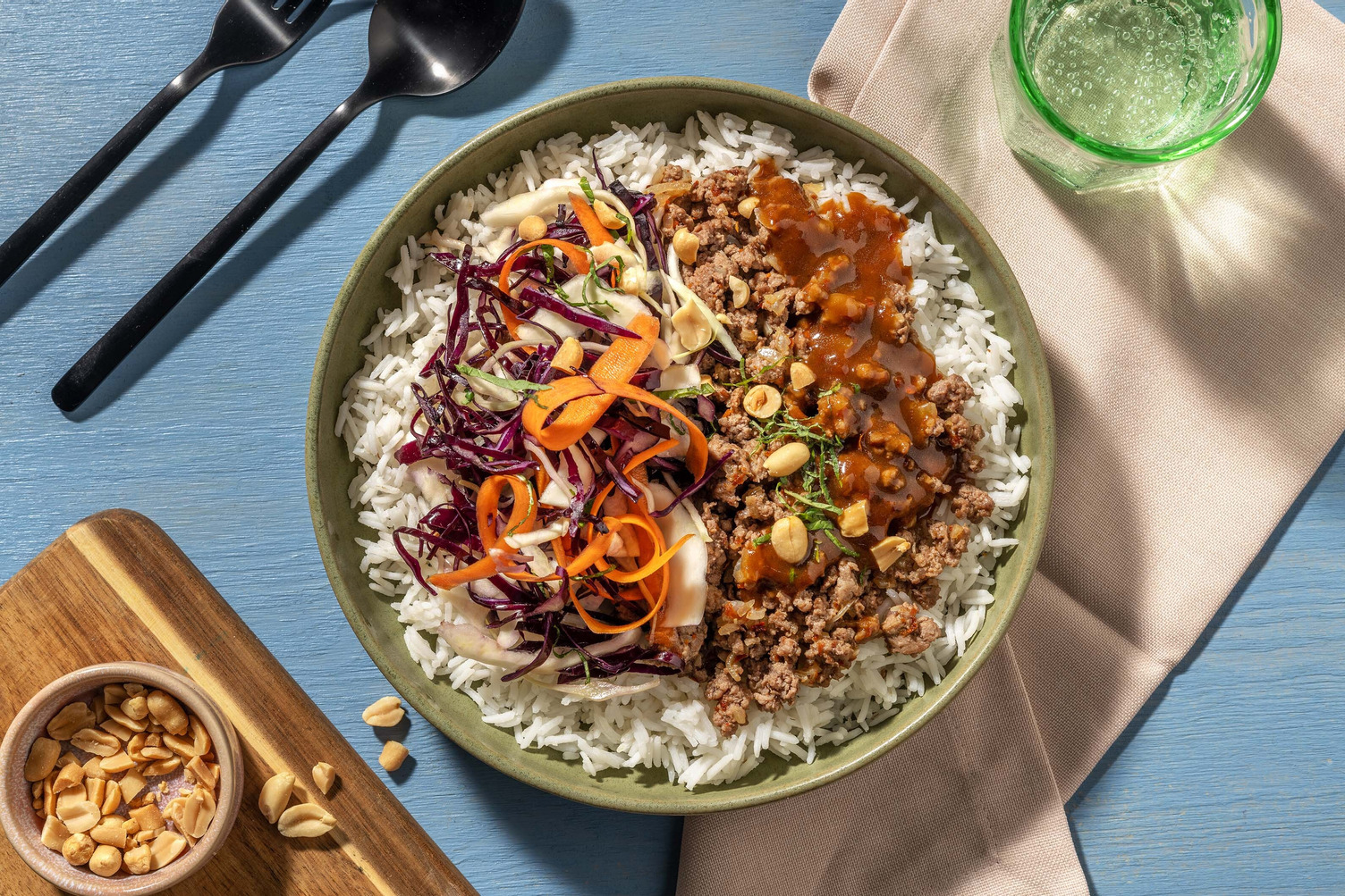 Ingefær- og sojaglaseret oksekød 