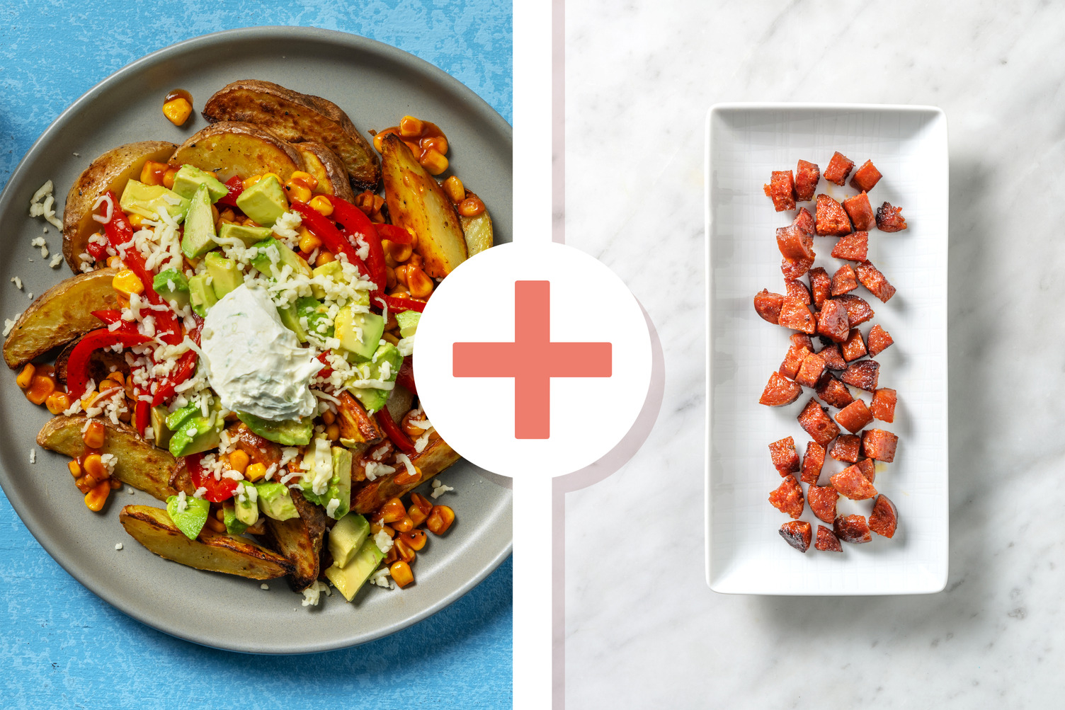 Cheesy Cajun Chorizo Loaded Wedges