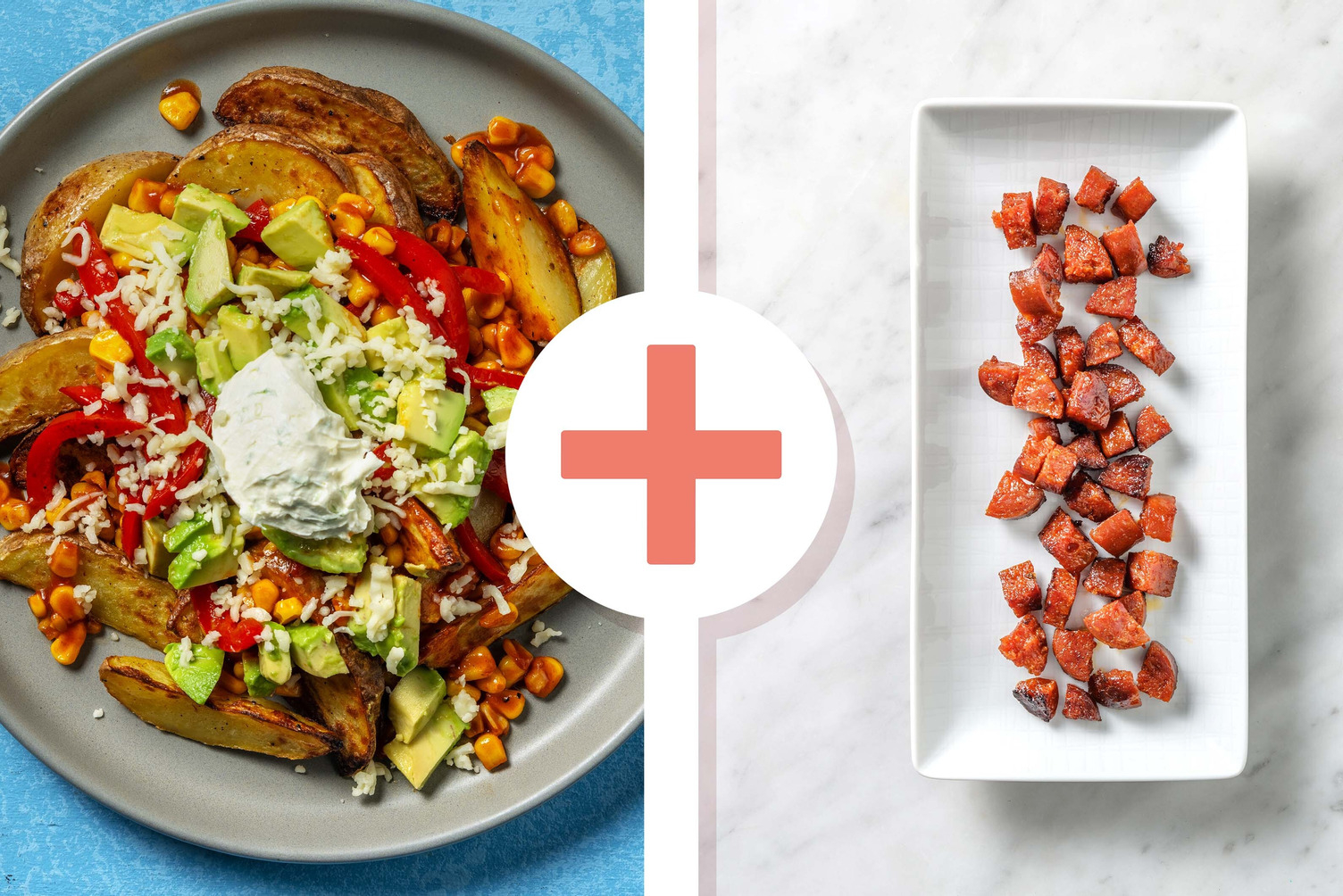 Cheesy Cajun Chorizo Loaded Wedges