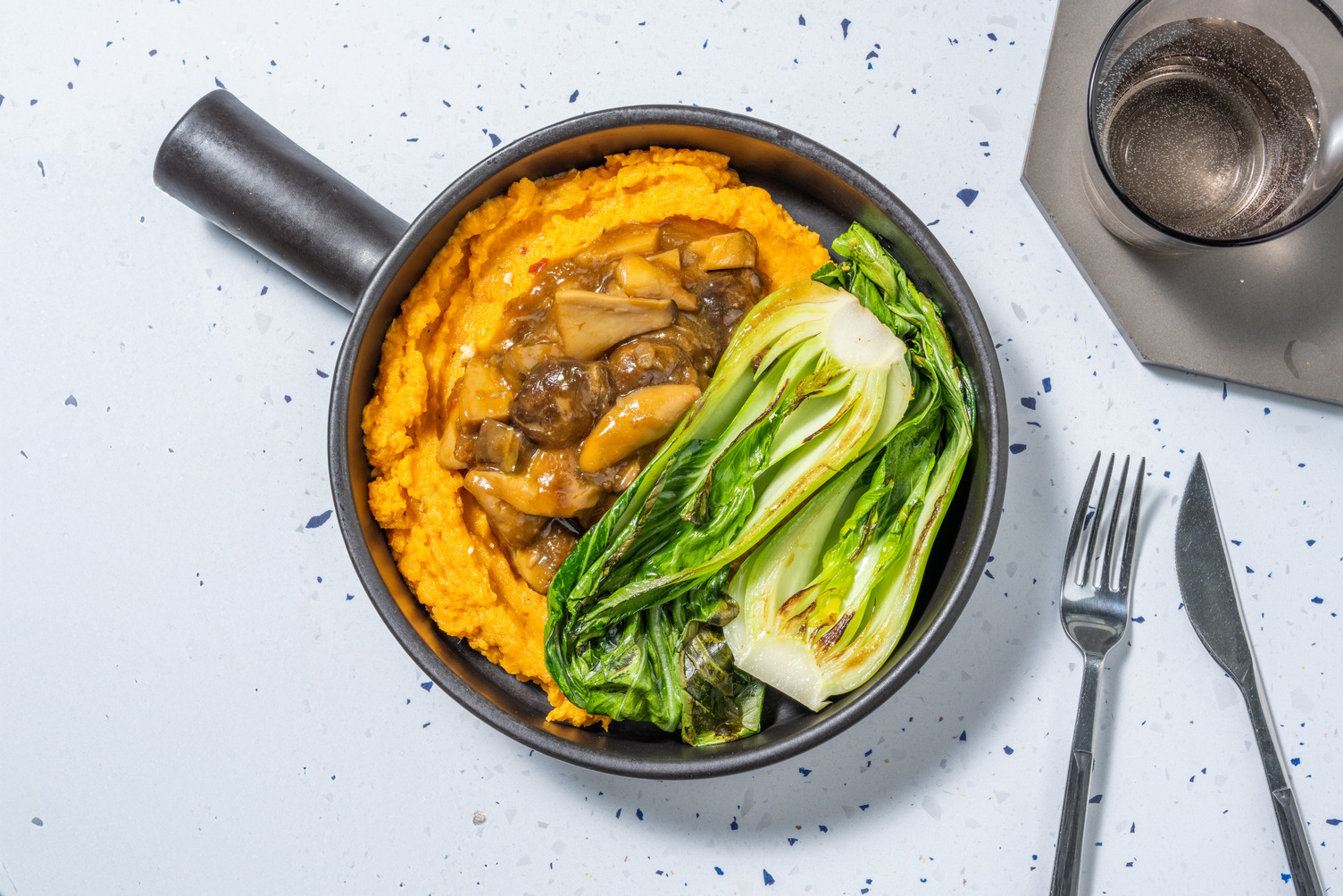 Miso-glasierte Kräuterseitlinge