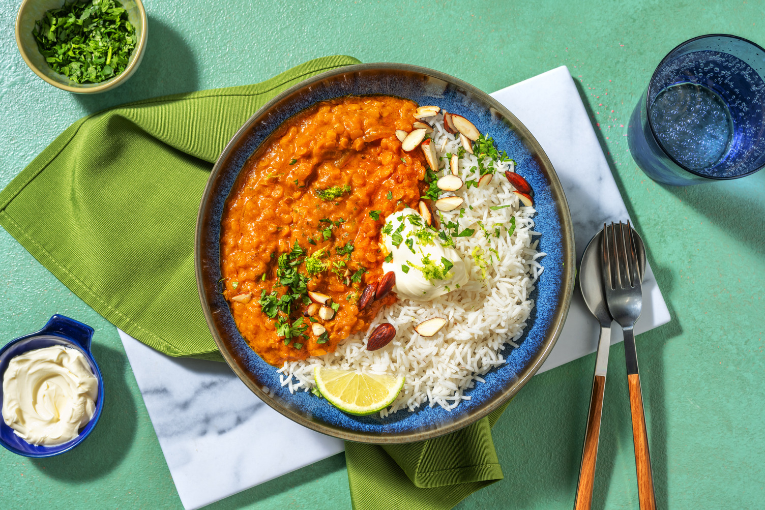 Masoor Dal : lentilles corail, coco & curry
