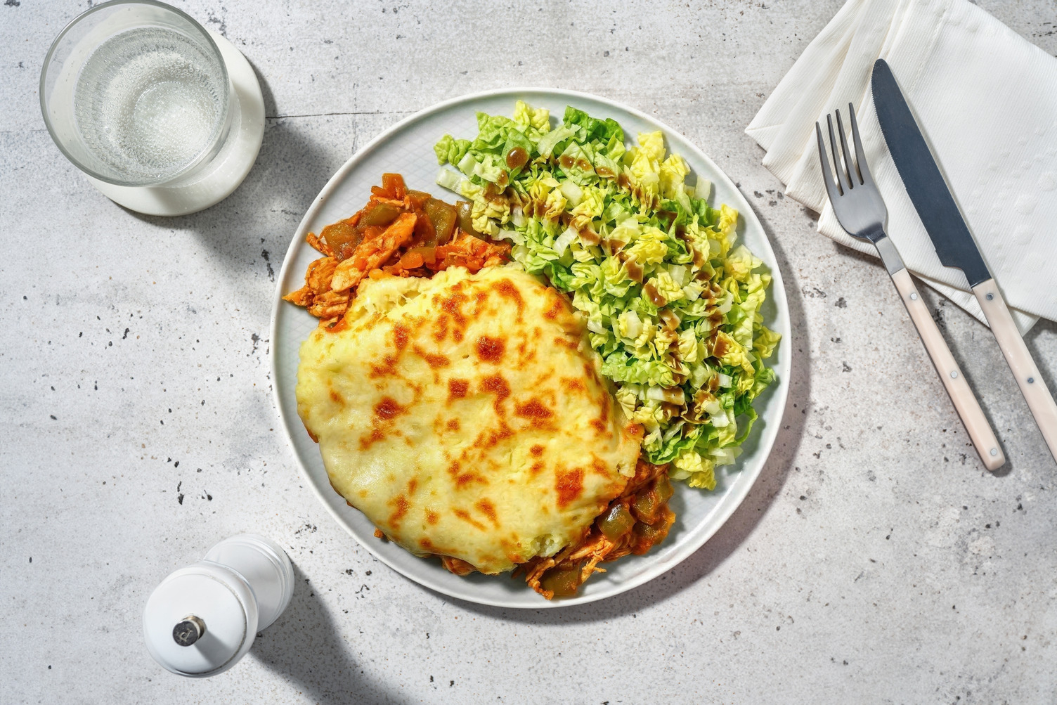 Pastel de pavo : hachis argentin dinde & cheddar