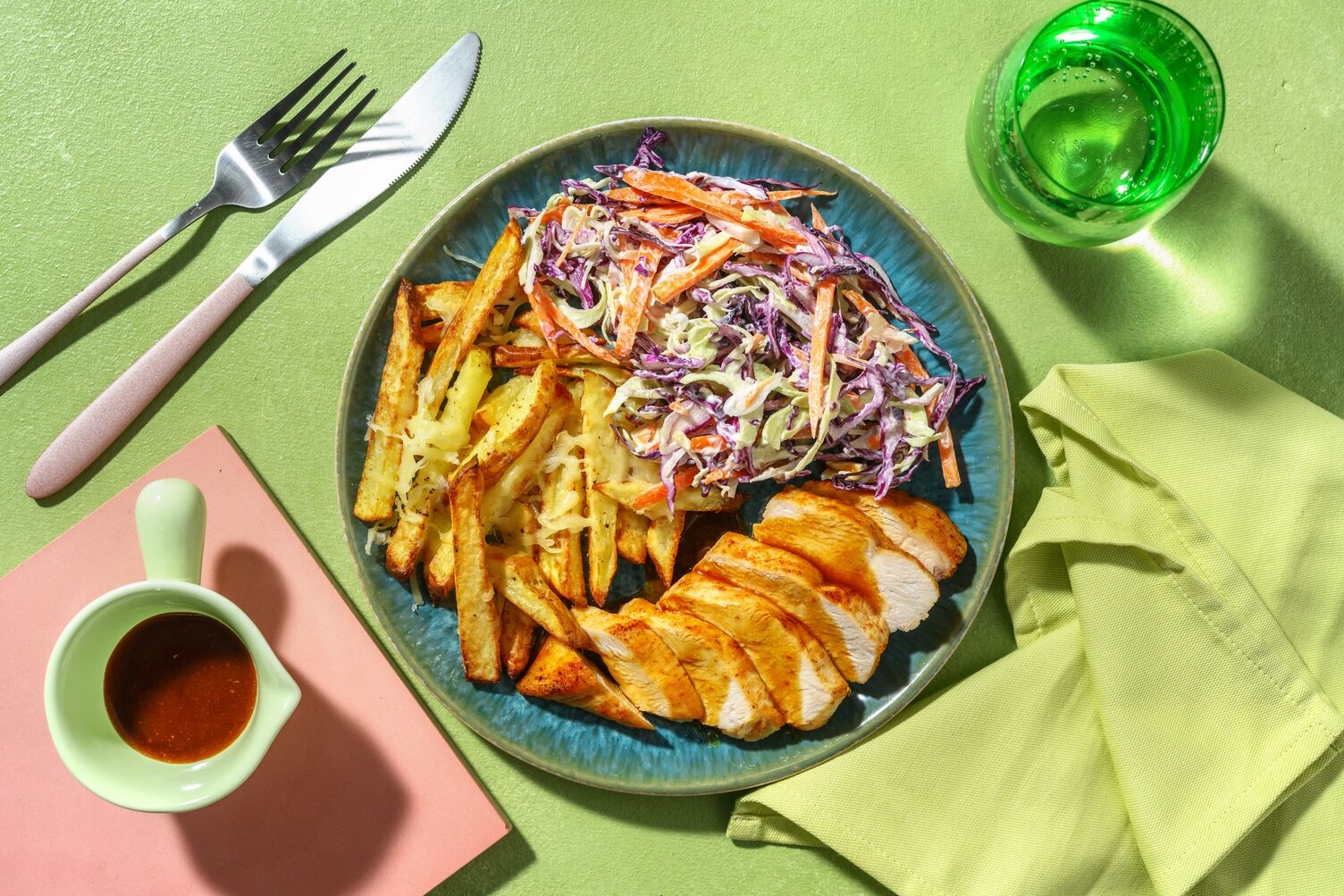 Cheesy Fries & poulet Label Rouge grillé