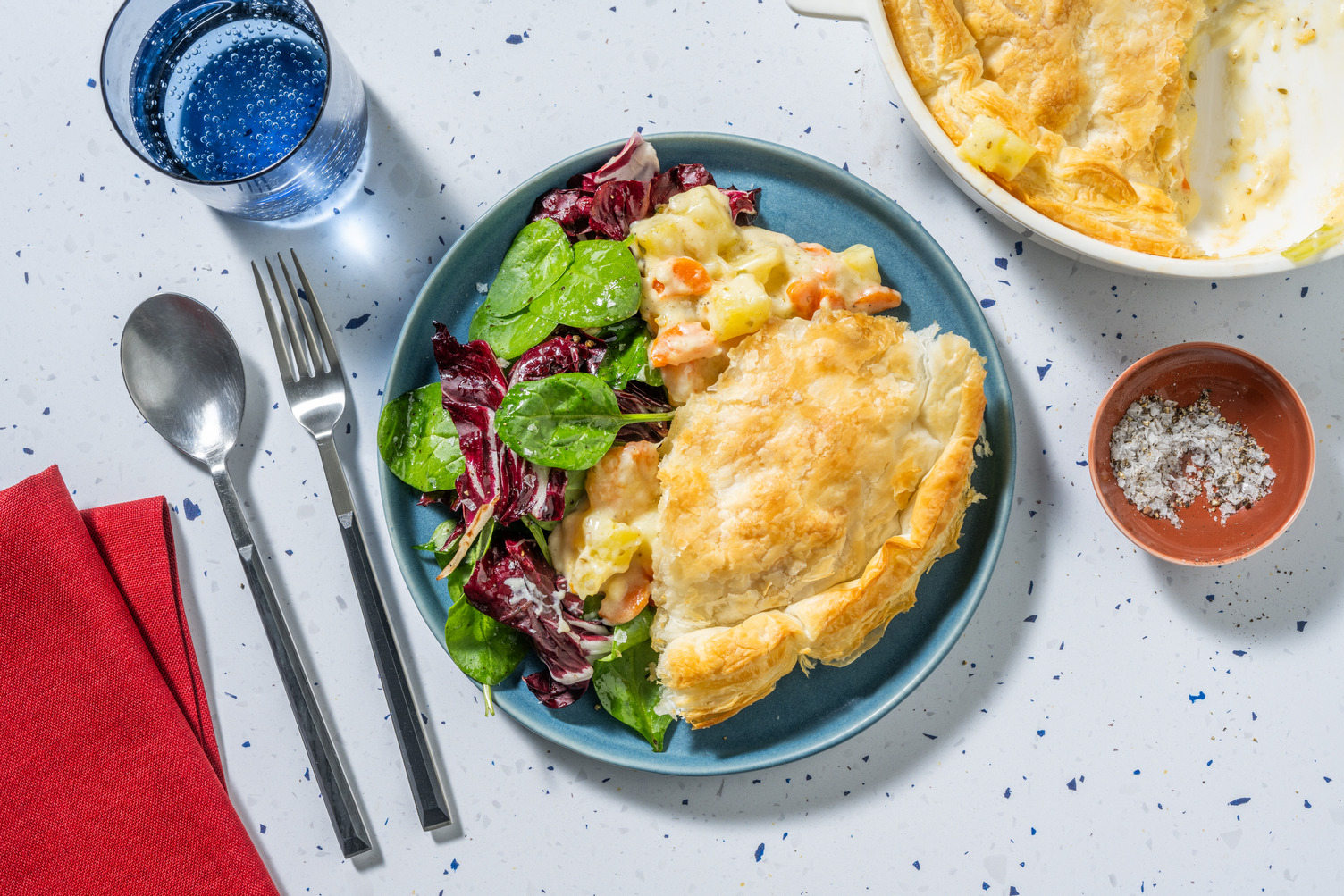 Shrimp pot pie : tourte gourmande aux crevettes