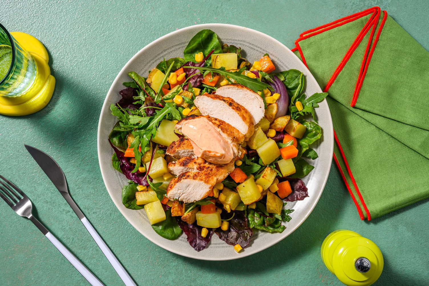 Jorden Runt-kryddad kyckling