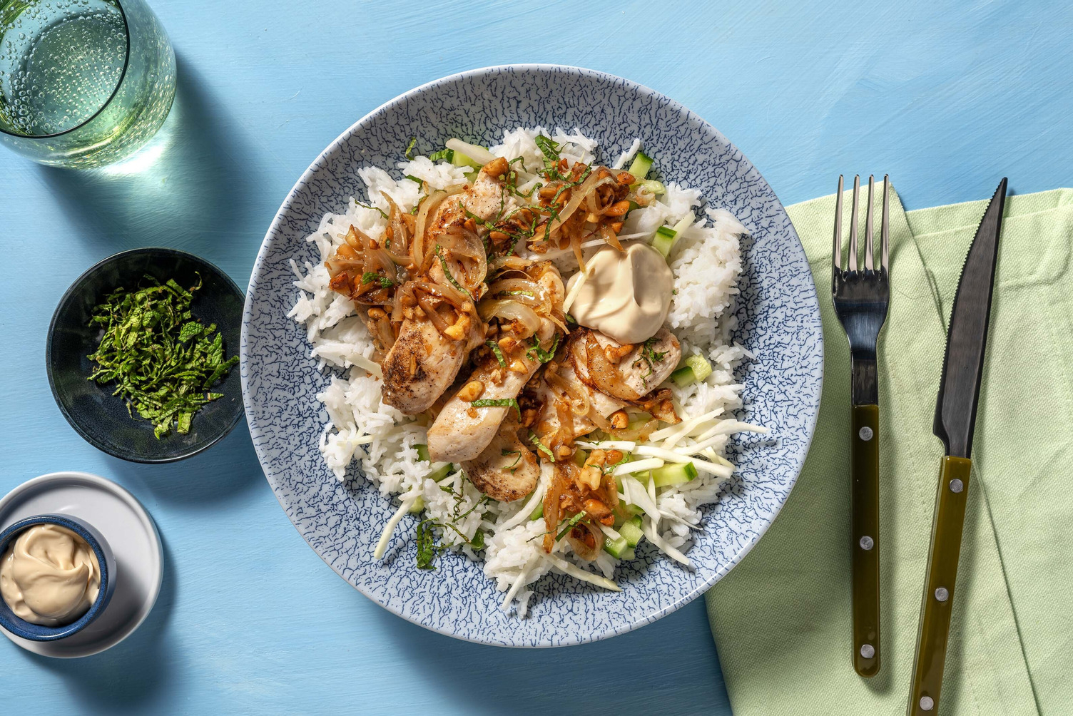 Crunchy kyllingesalat 