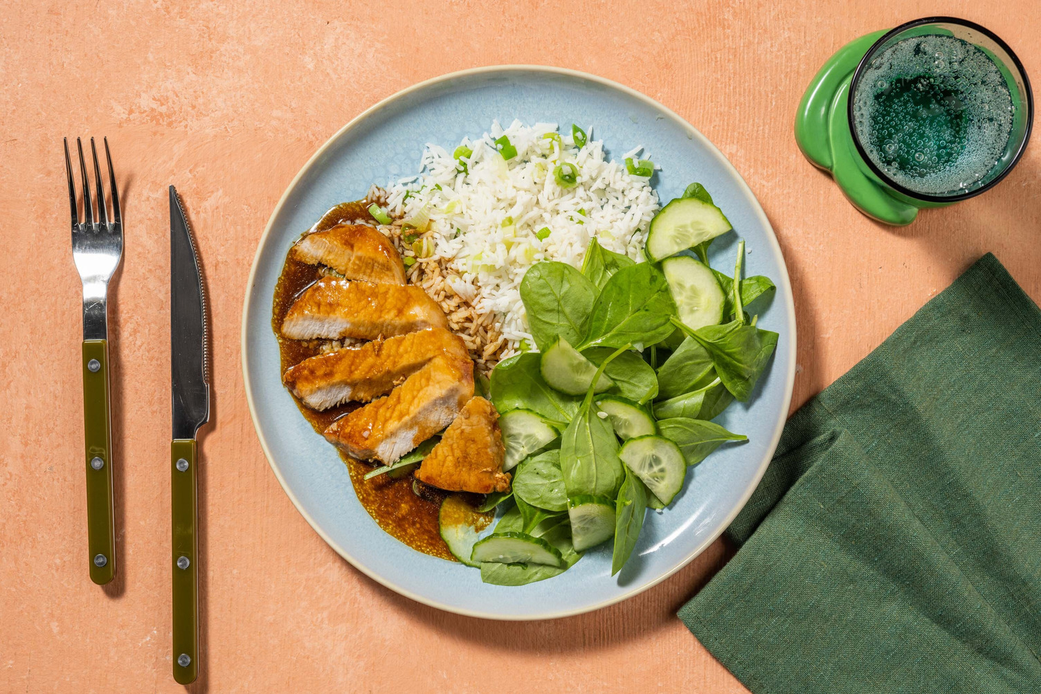 Honning- og sojaglaseret svinekød