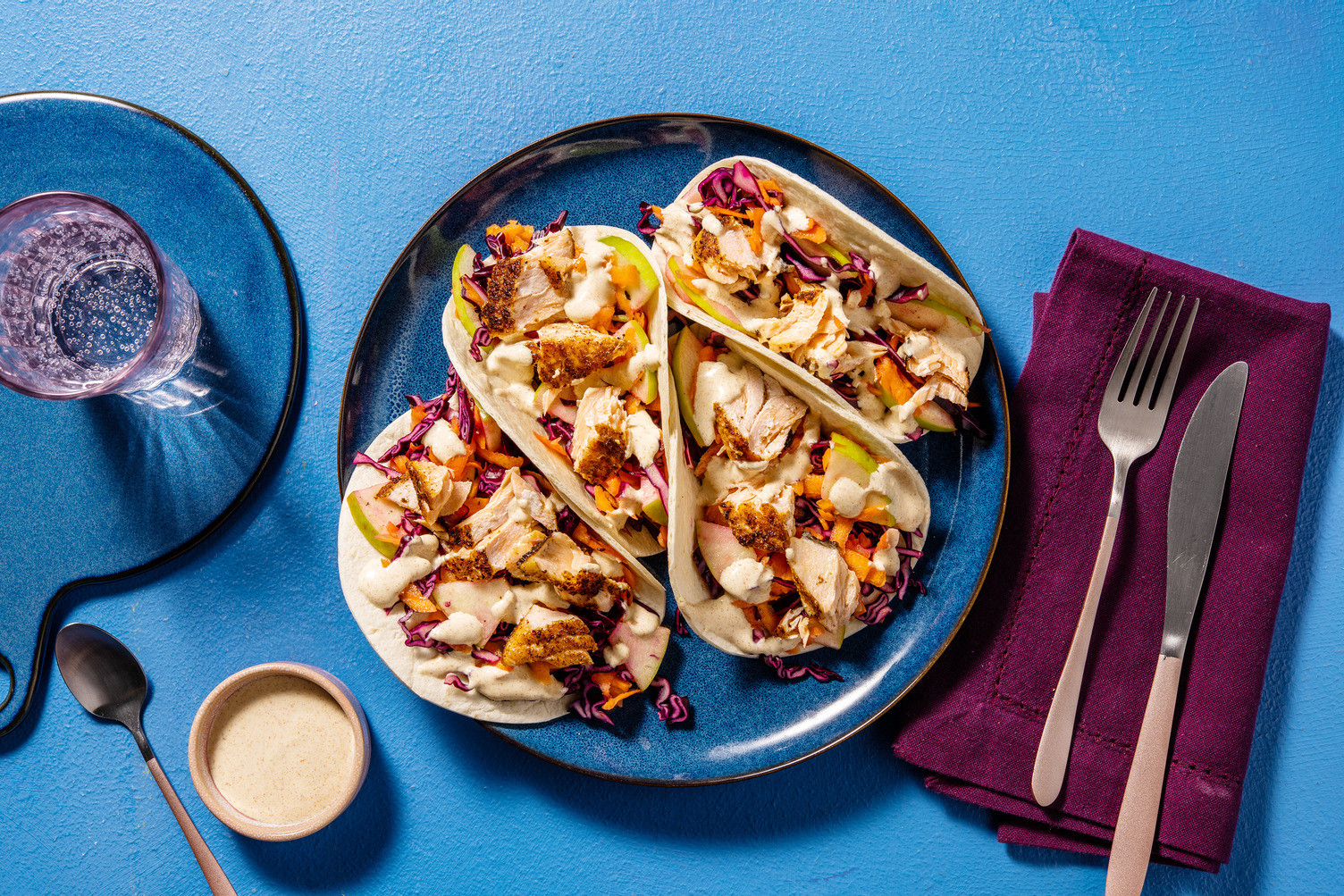 Snabba fisktacos på stekt öring