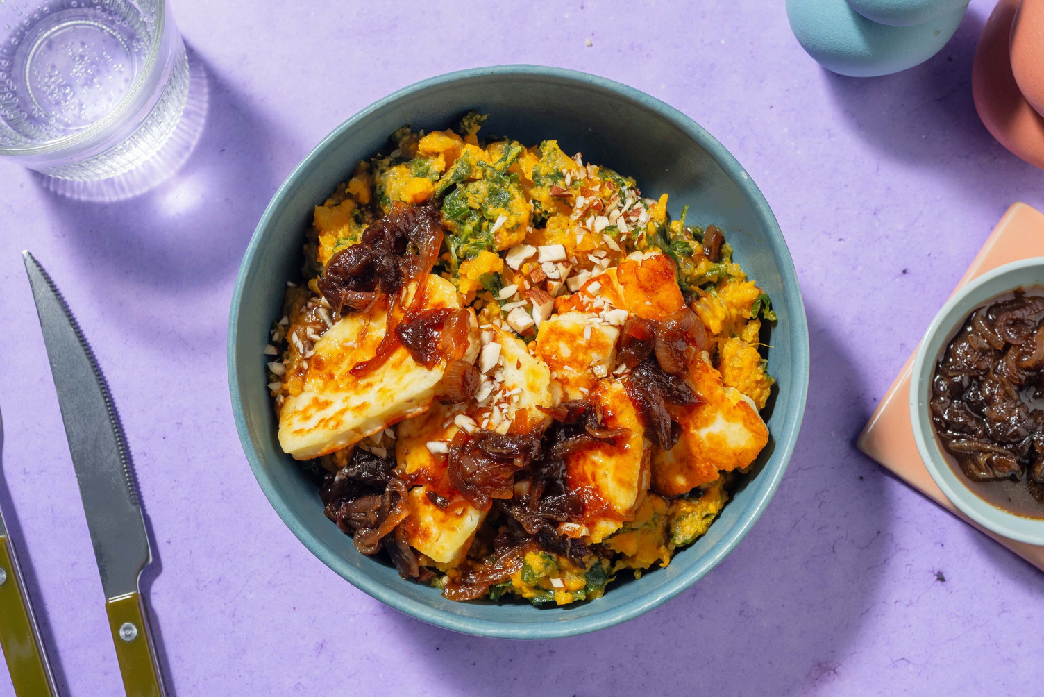 Stoemp van zoete aardappel en boerenkool