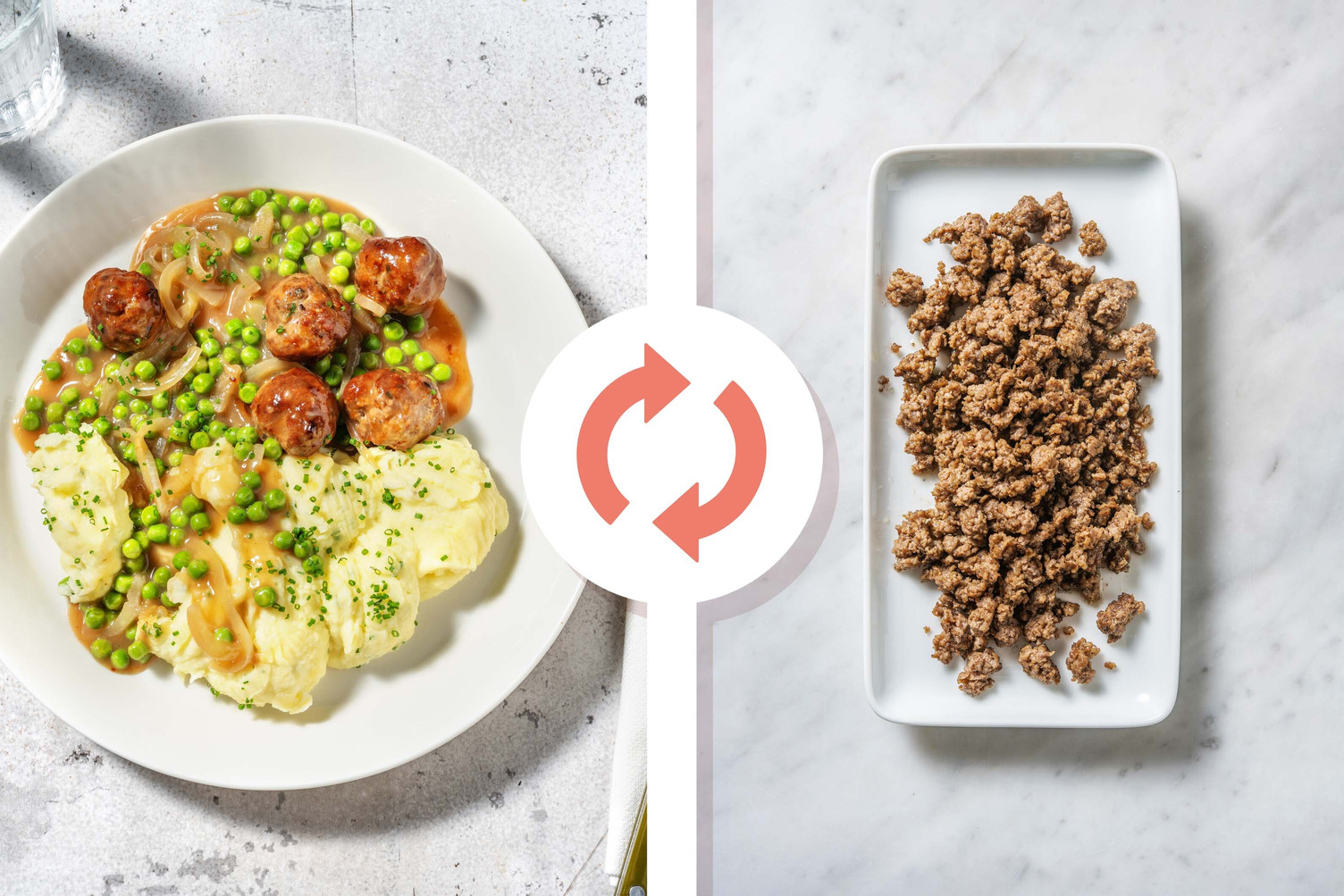 Beef Meatballs in Balsamic Onion Gravy