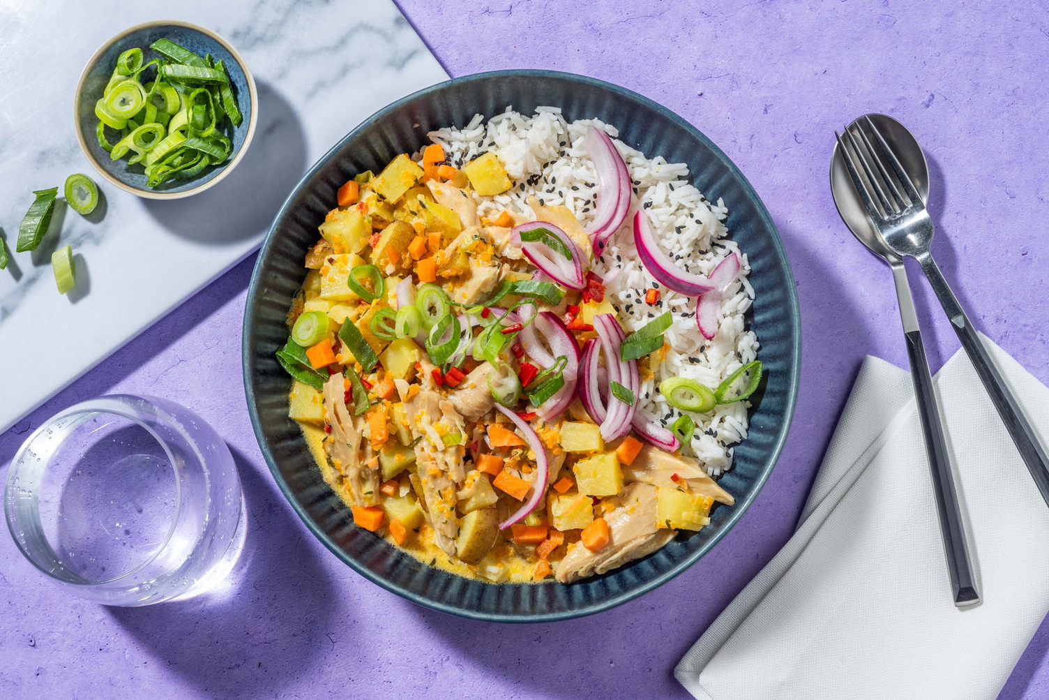 Jamaikanisches Curry mit Hähnchenbrust