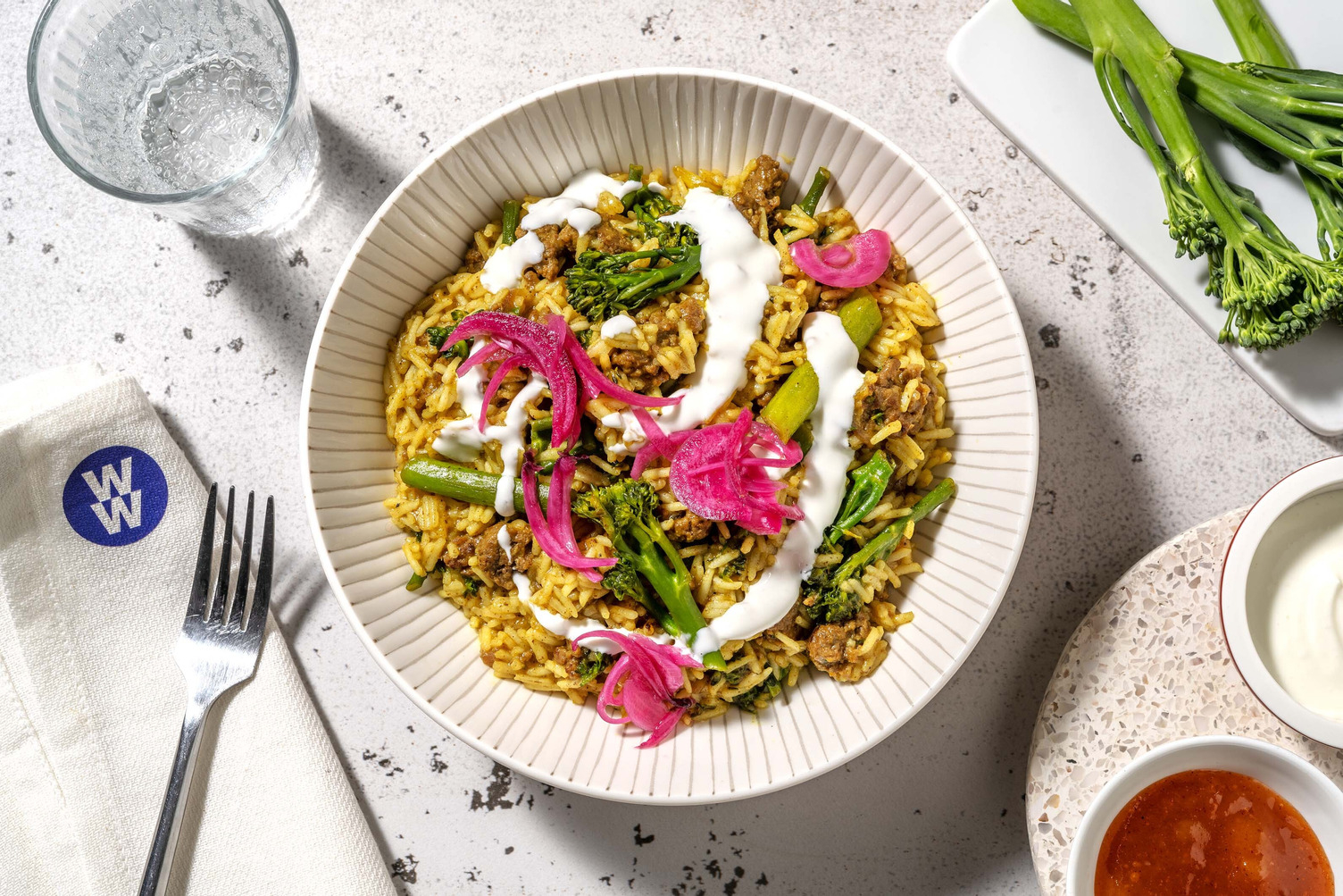 Cheat's Beef and Tenderstem® Biriyani