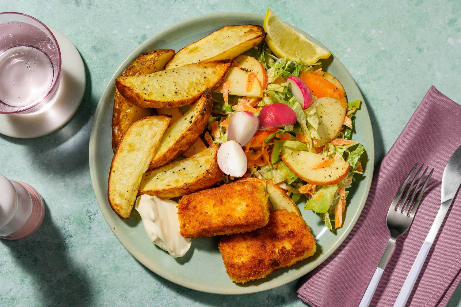 Panerad kryddig halloumi