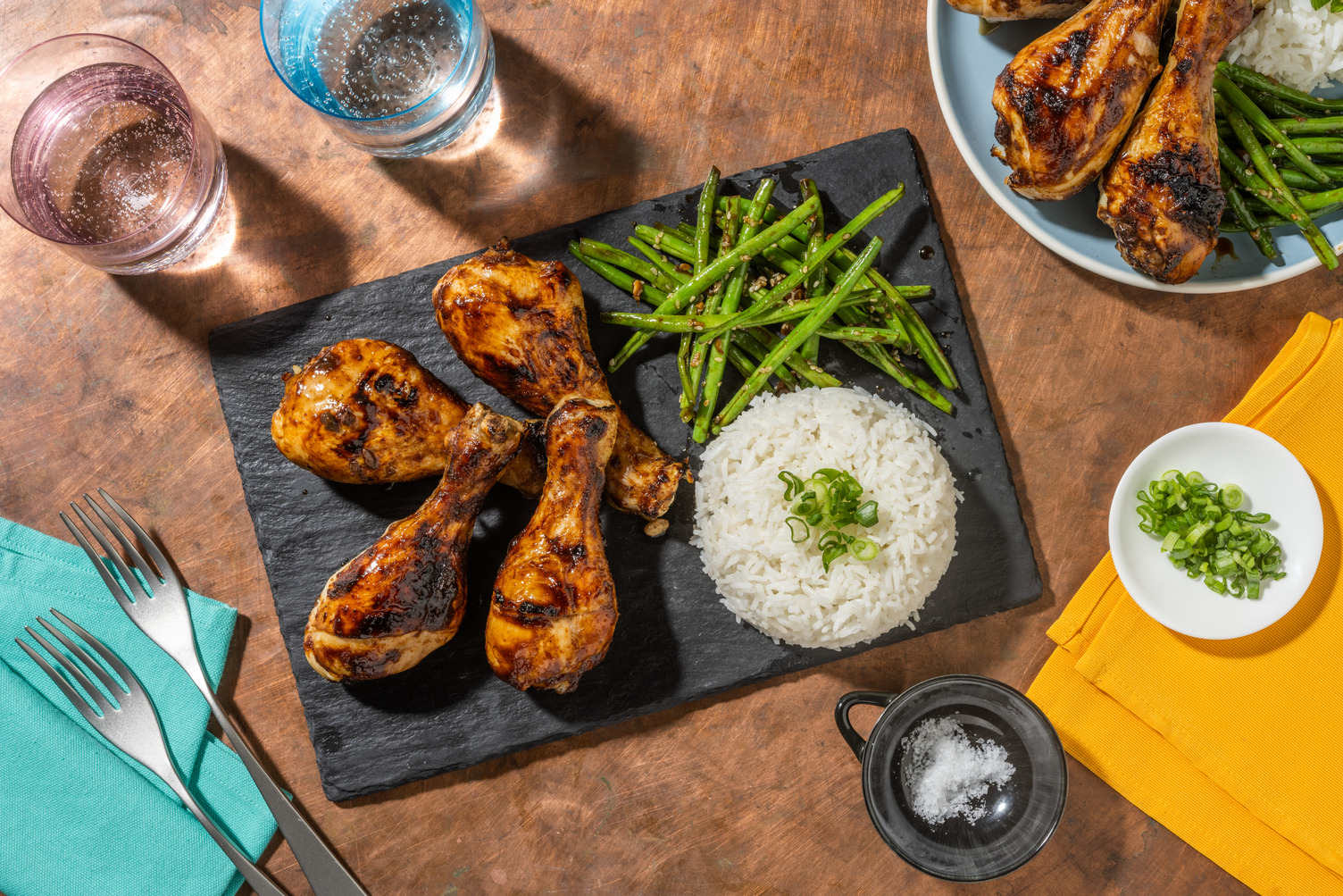 Pilons de poulet laqués à l'asiatique