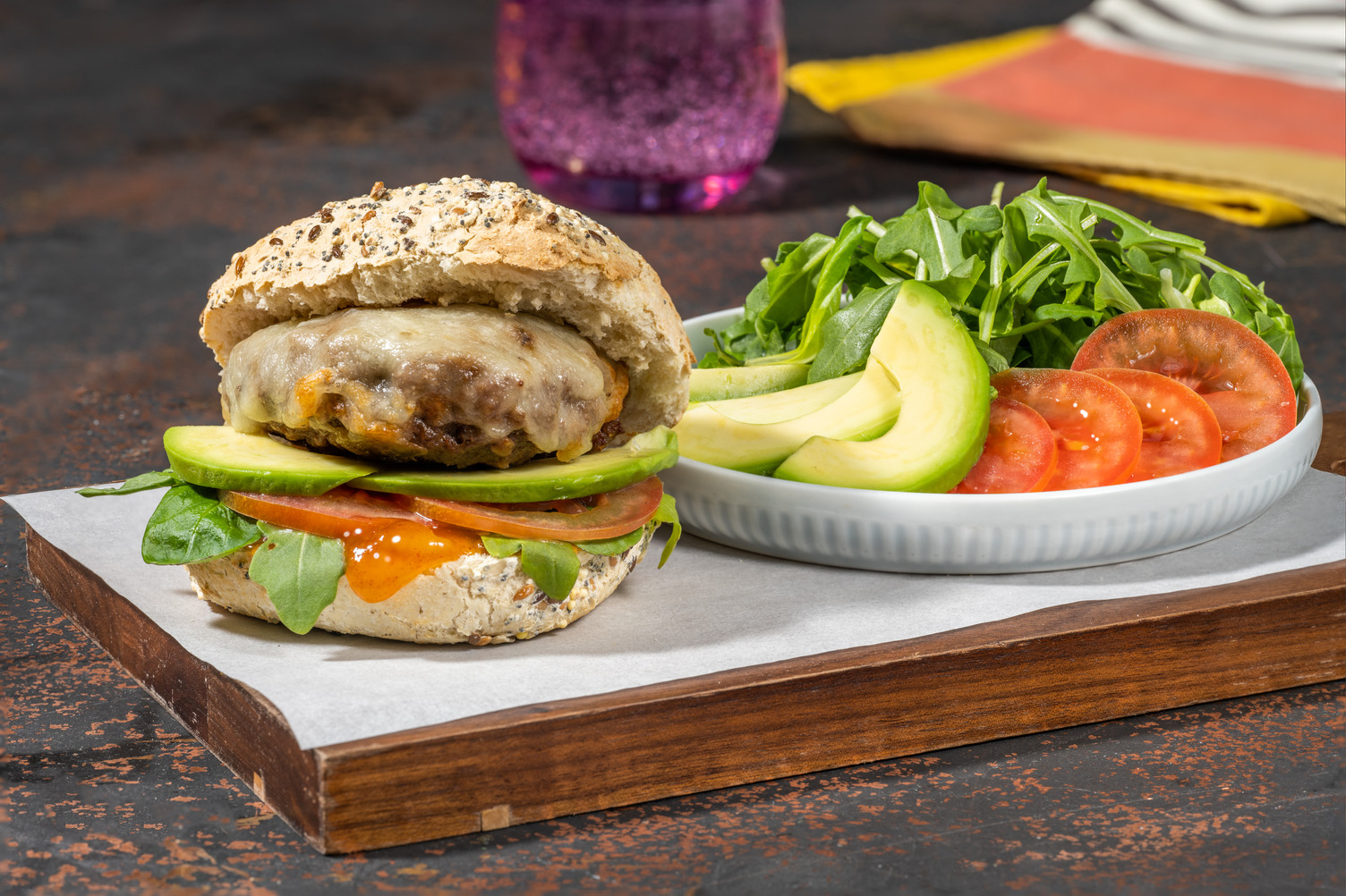 Le Hot Avocado Burger au bœuf