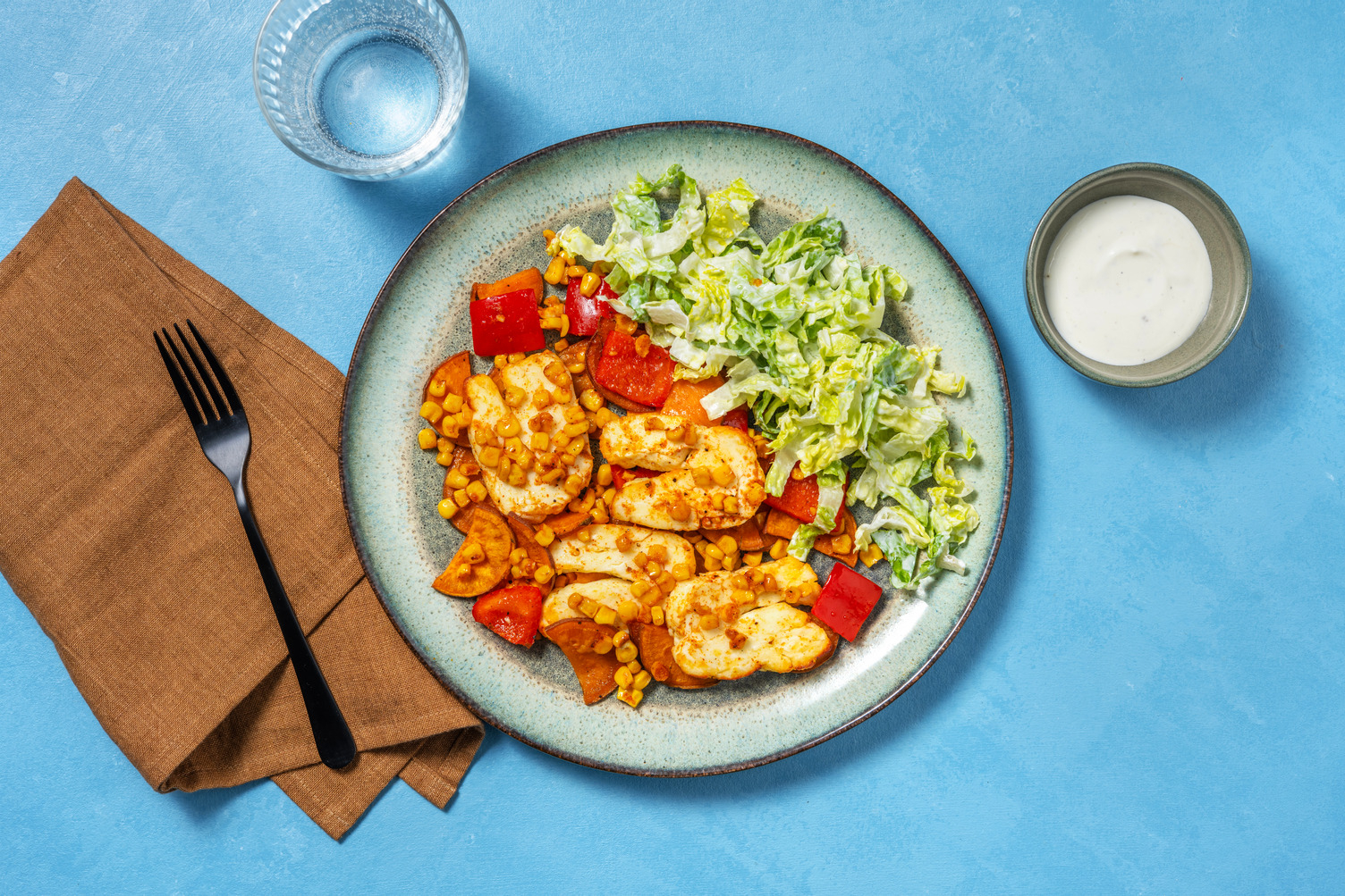 Paneer in Piri-Piri-Marinade