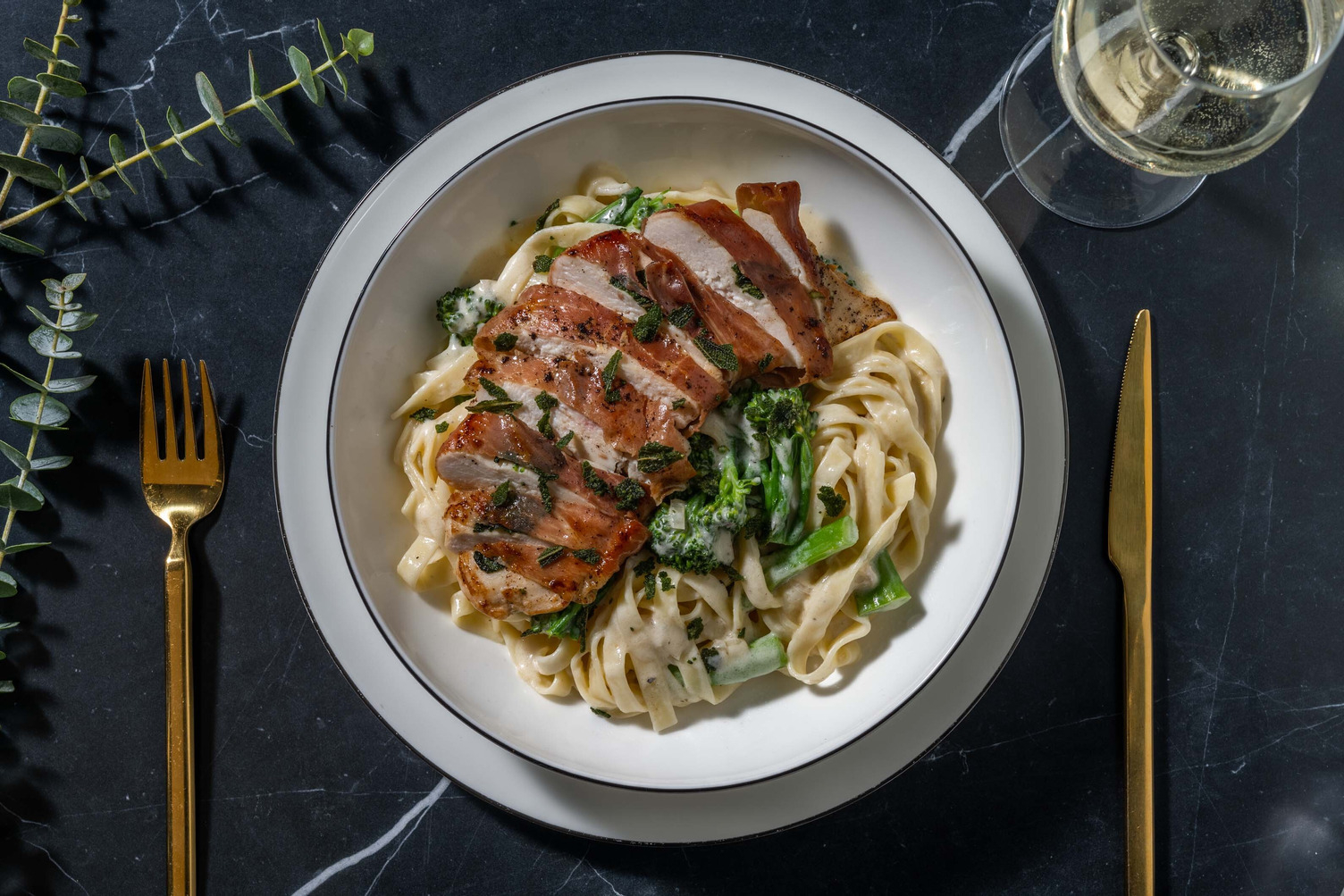 Chicken Saltimbocca and Crispy Sage