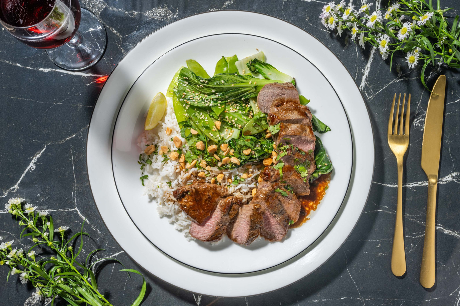 Teriyaki Glazed Rump Steak