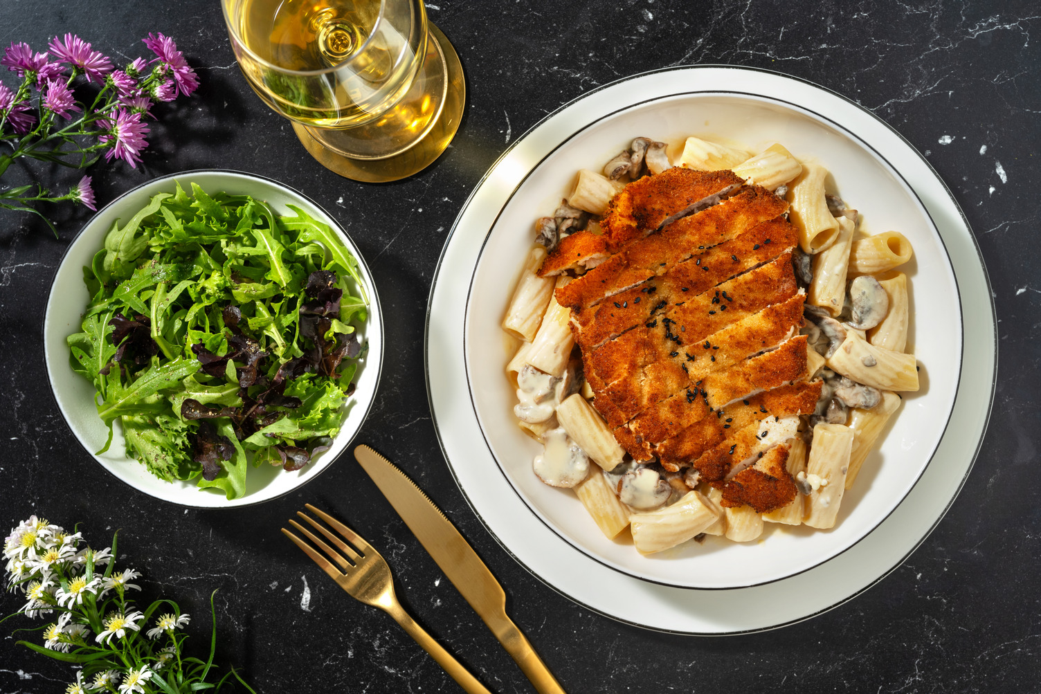 Crispy Sesame Chicken Schnitzel