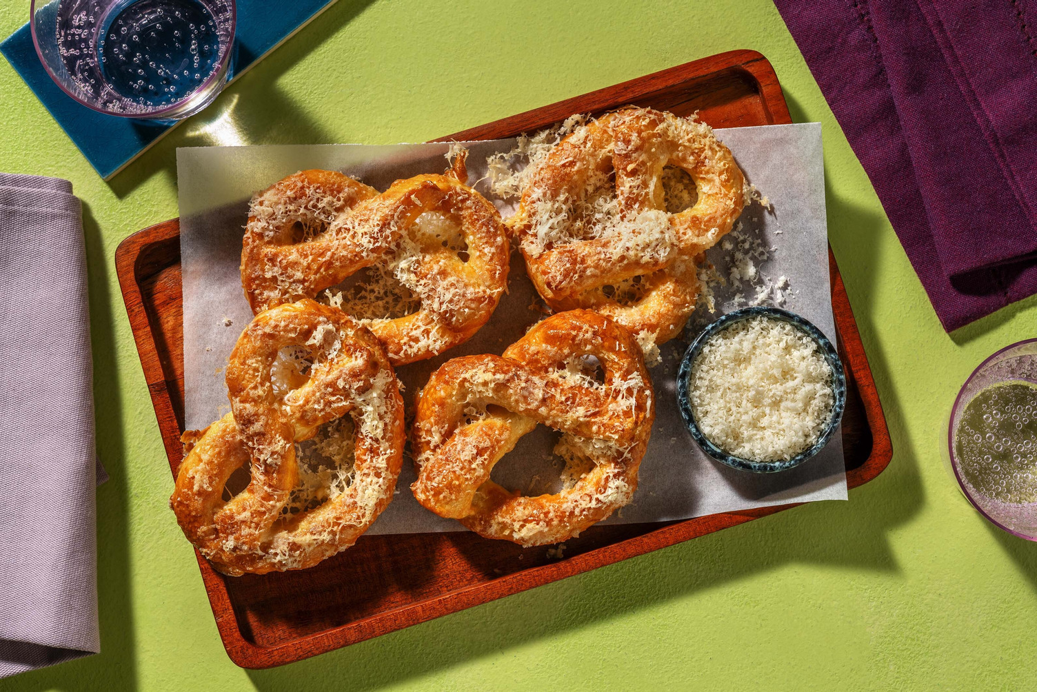 Cheesy Soft Pretzels