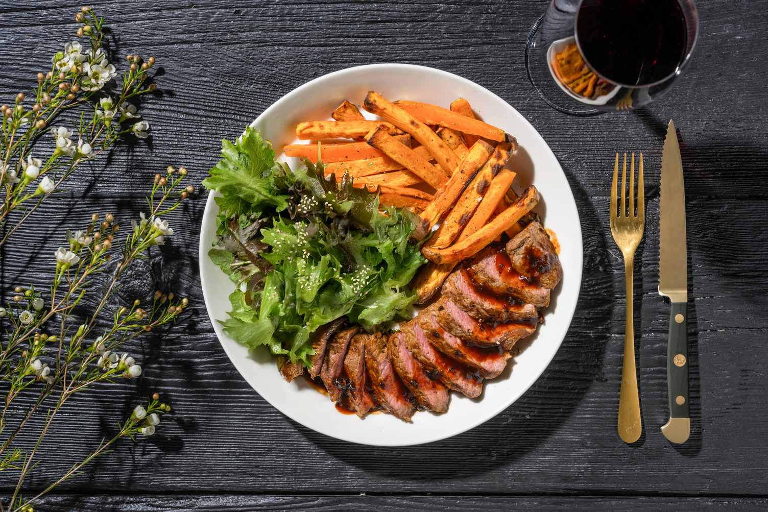 Miso Honey Glazed 21 Day Aged Sirloin Steak