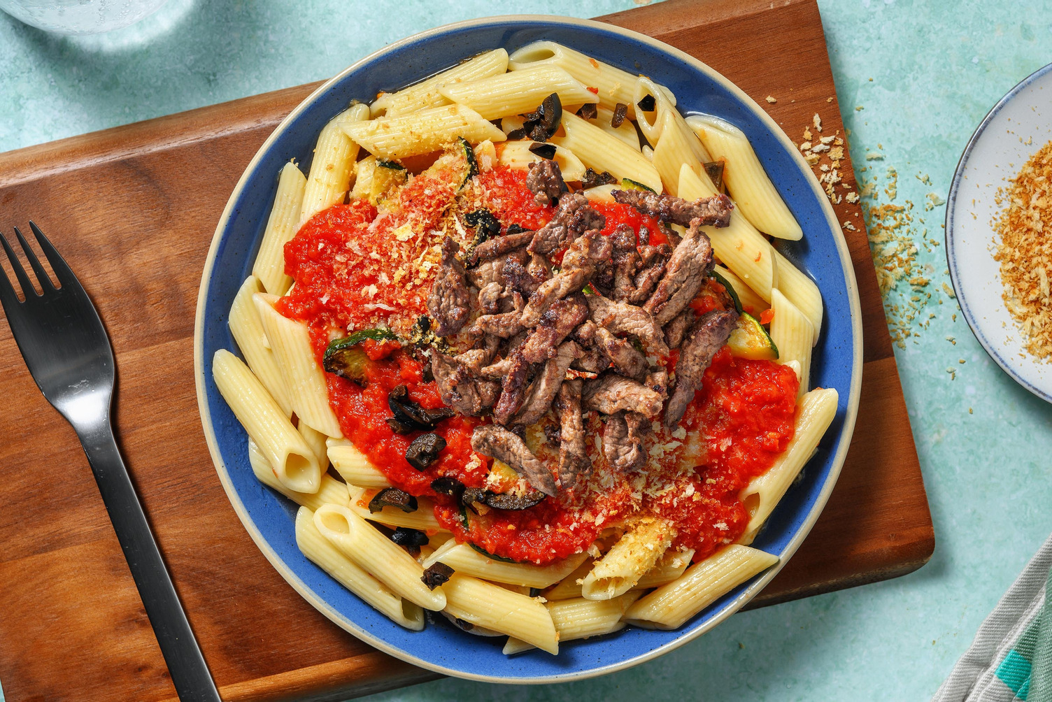 Pasta Verdure mit extra Bio-Schweinestreifen