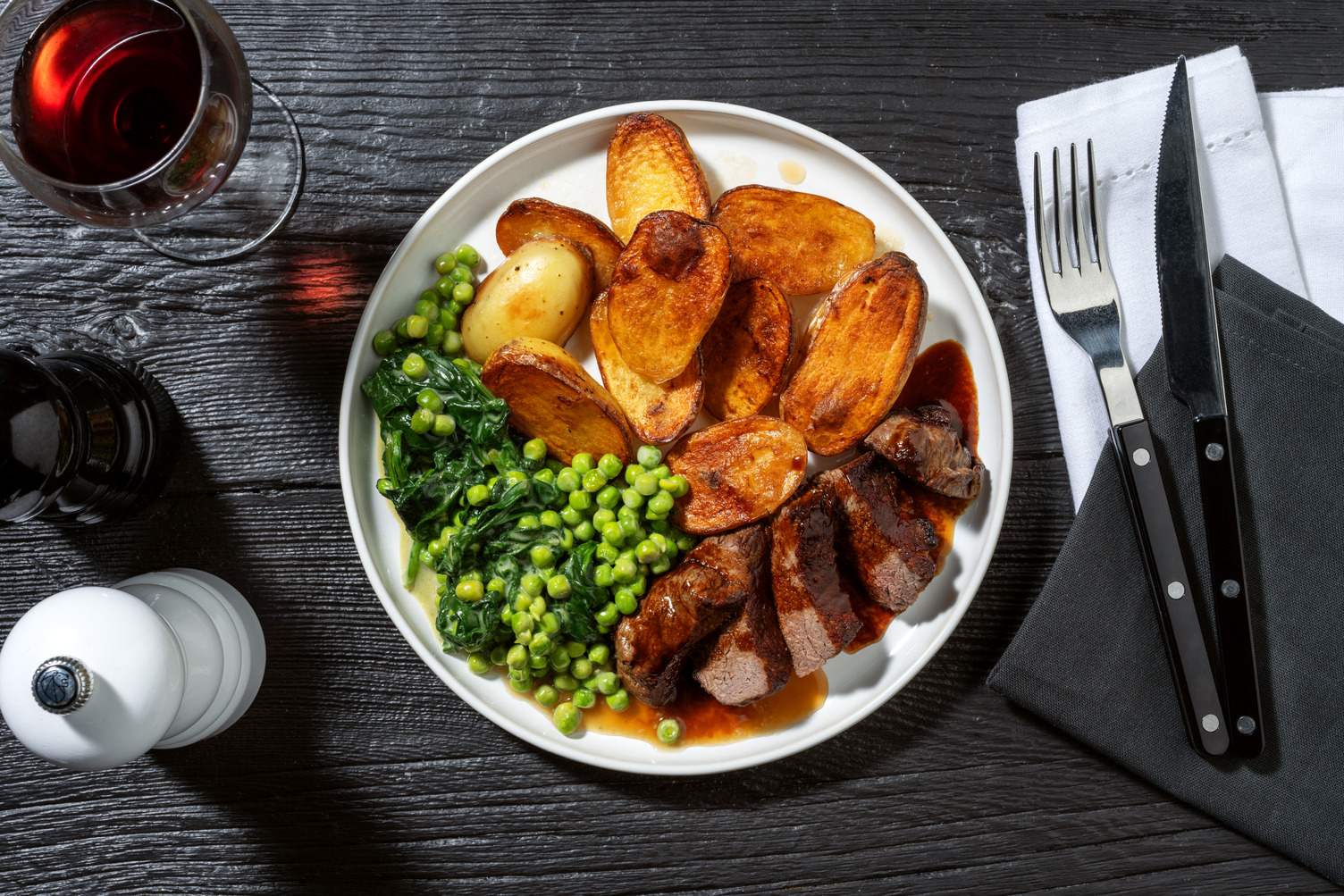 Rosemary Lamb Steak and Fondant Potatoes