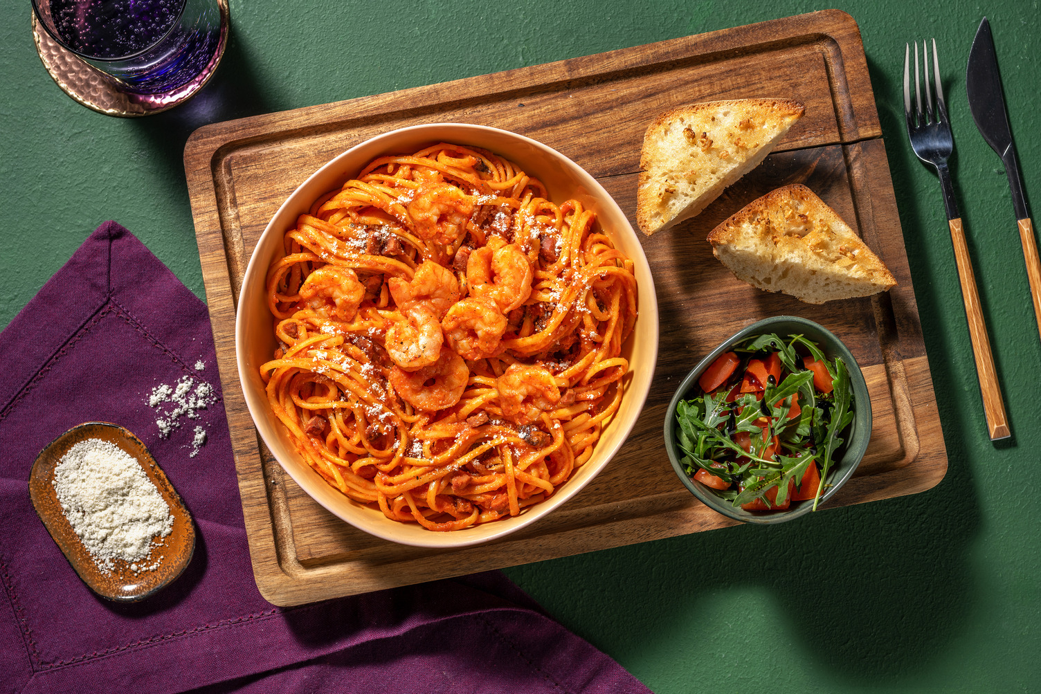 Ultimate King Prawn and Chorizo Linguine
