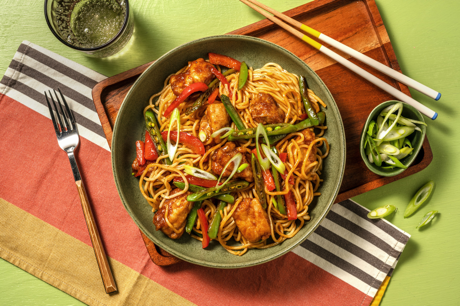 Sweet and Sticky Chicken Noodles