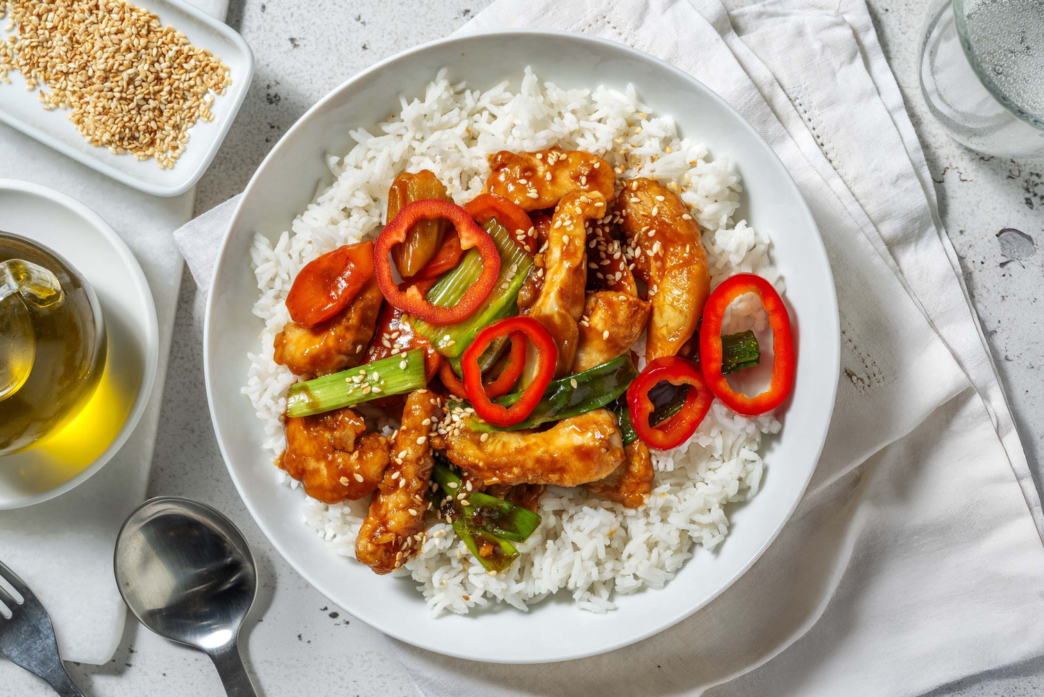 Mongolisches Bio-Schweinefilet mit Ingwer