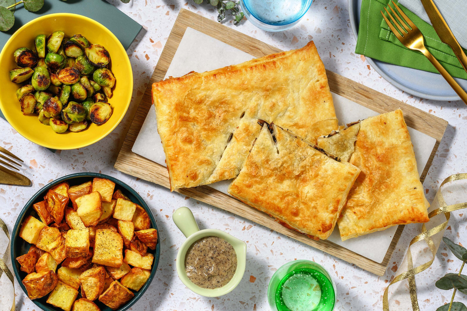 Festive Mushroom and Fig Jam Wellington