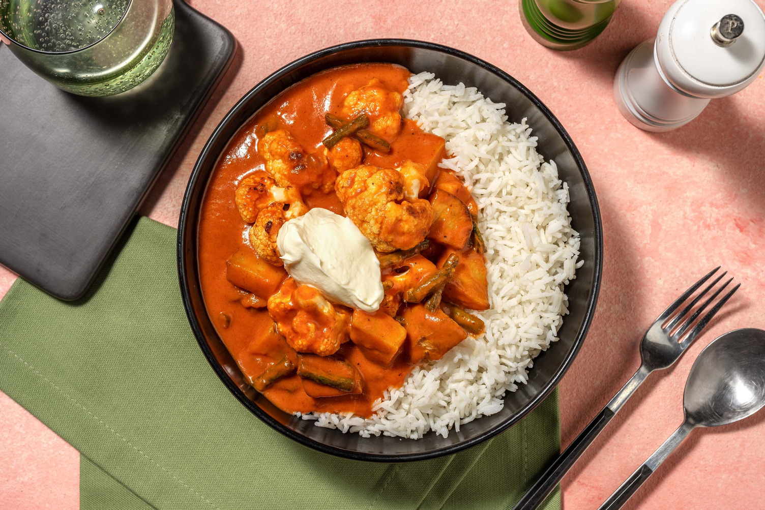 Broccoli, Potato and Green Bean Curry